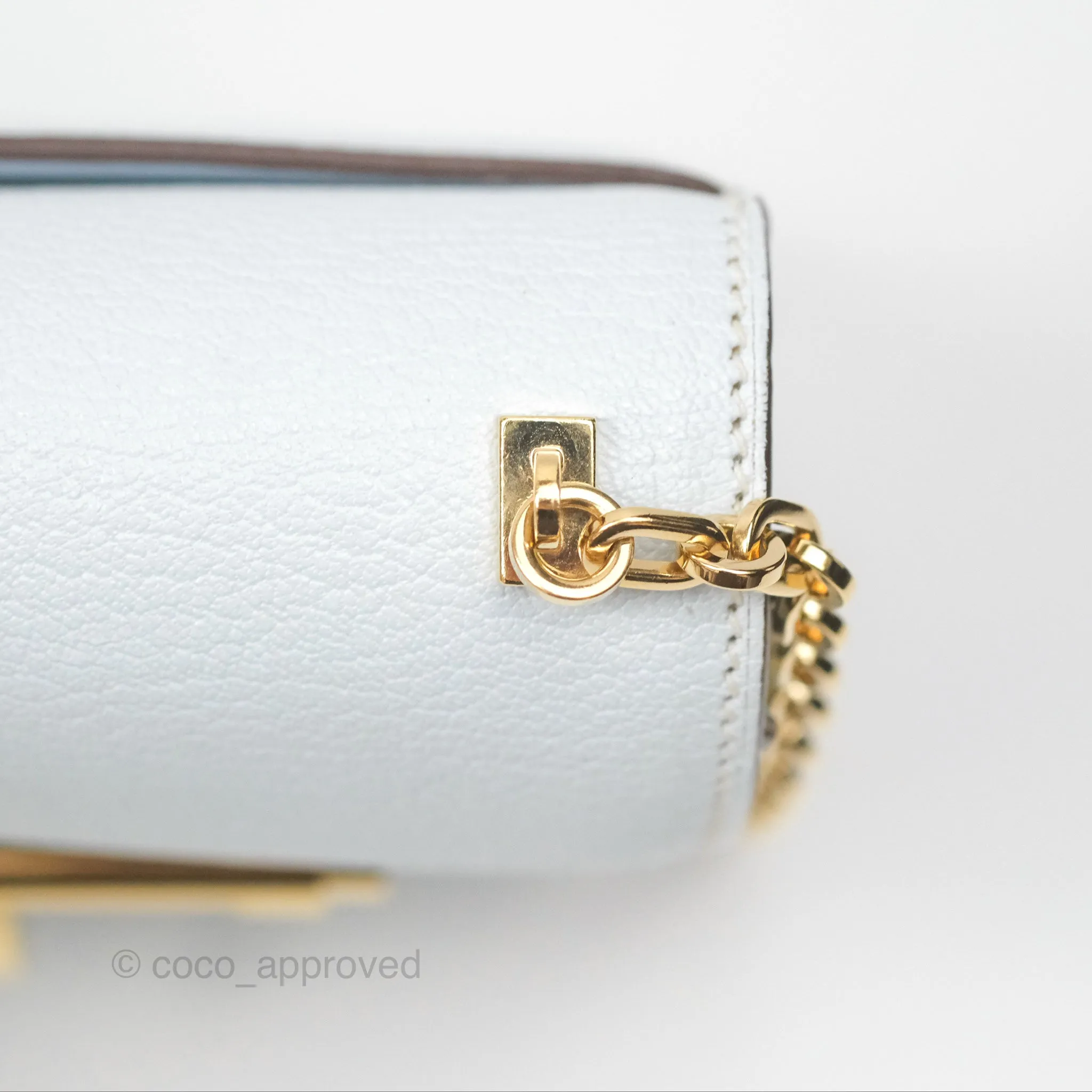 Hermes Mini Verrou Bleu Brume Chvre Mysore Gold Hardware