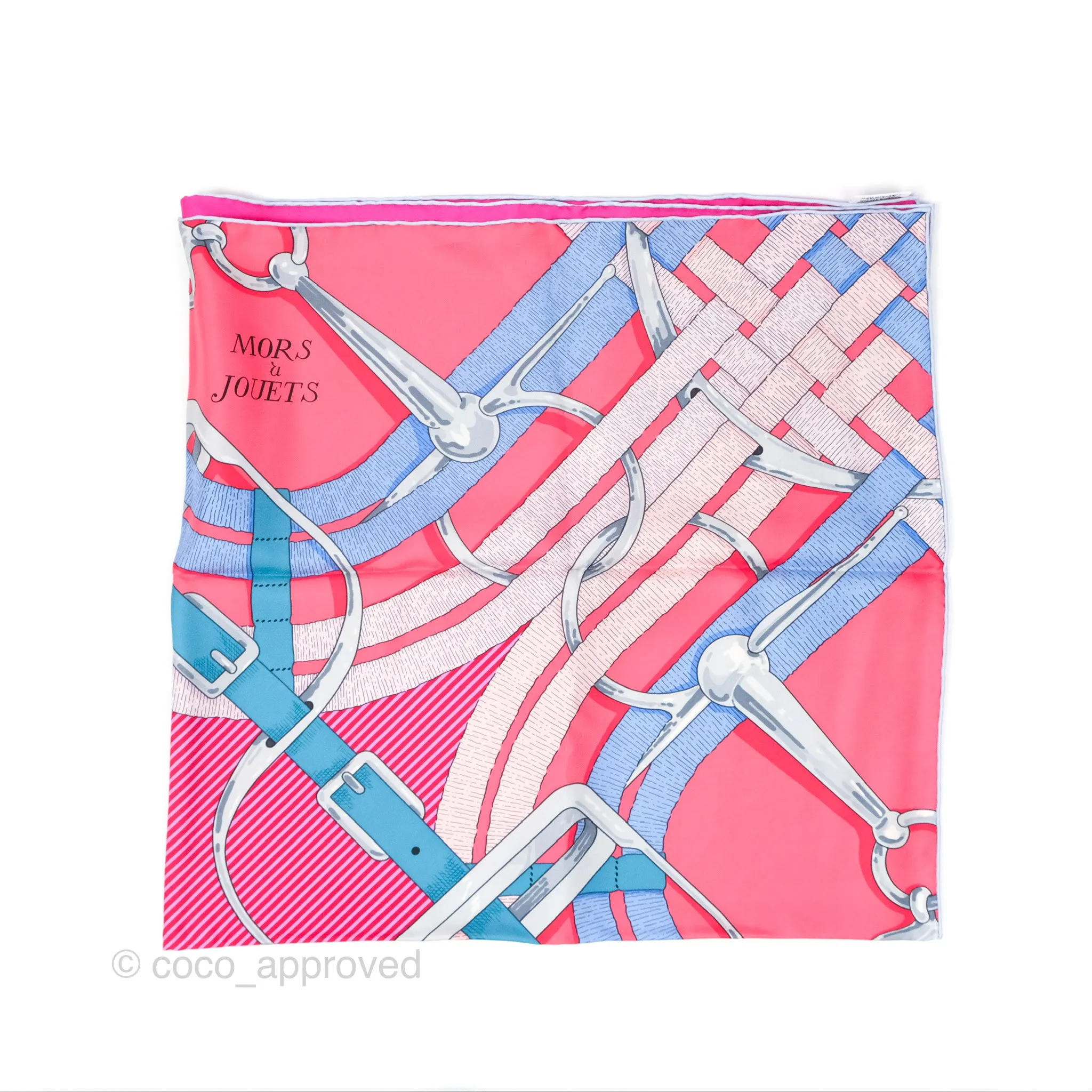 Hermes Mors a Jouets Silk Scarf 90