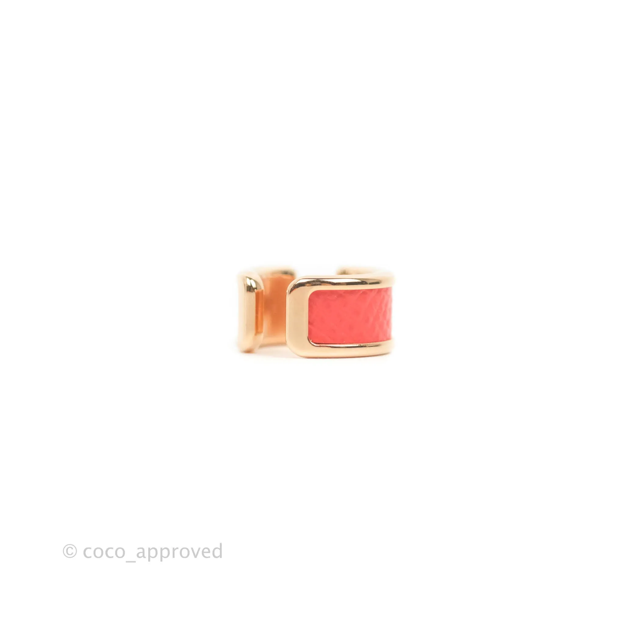 Hermes Olympe Ear Cuff Small Model Epsom Rose Gold