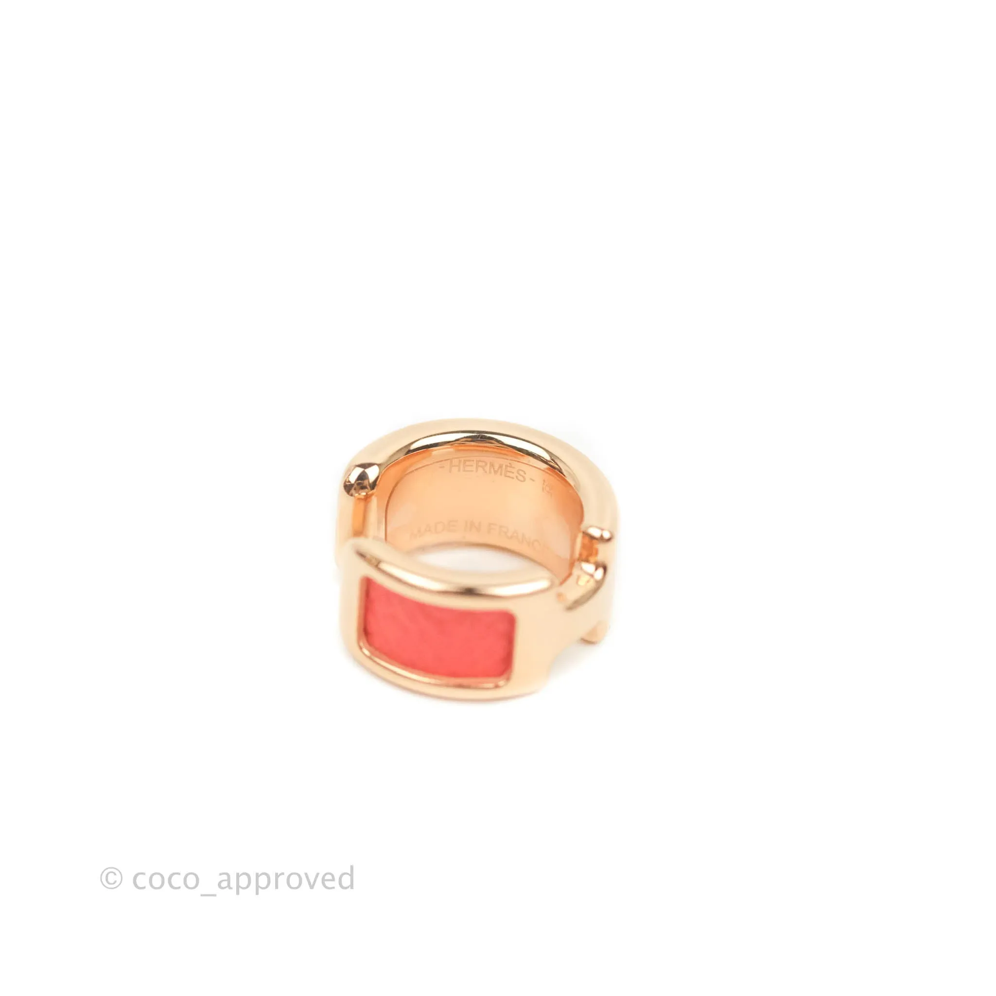 Hermes Olympe Ear Cuff Small Model Epsom Rose Gold