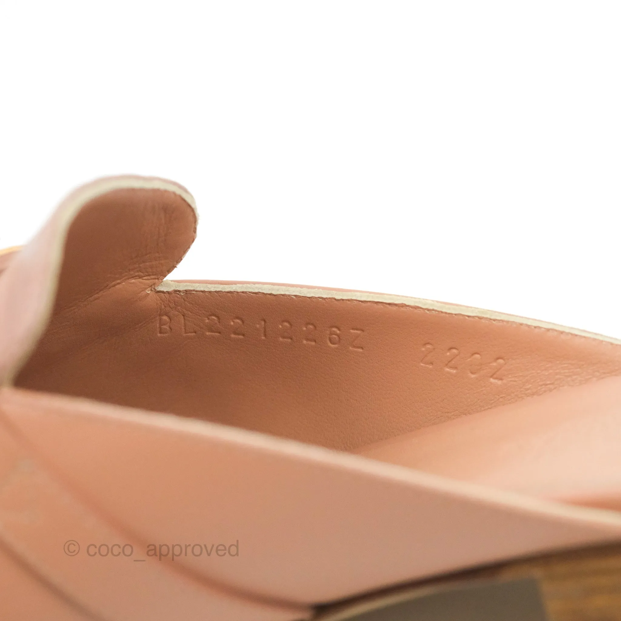 Hermes Oz Mule Calfskin/Niloticus Crocodile Leather Rose Gold Hardware Size 37