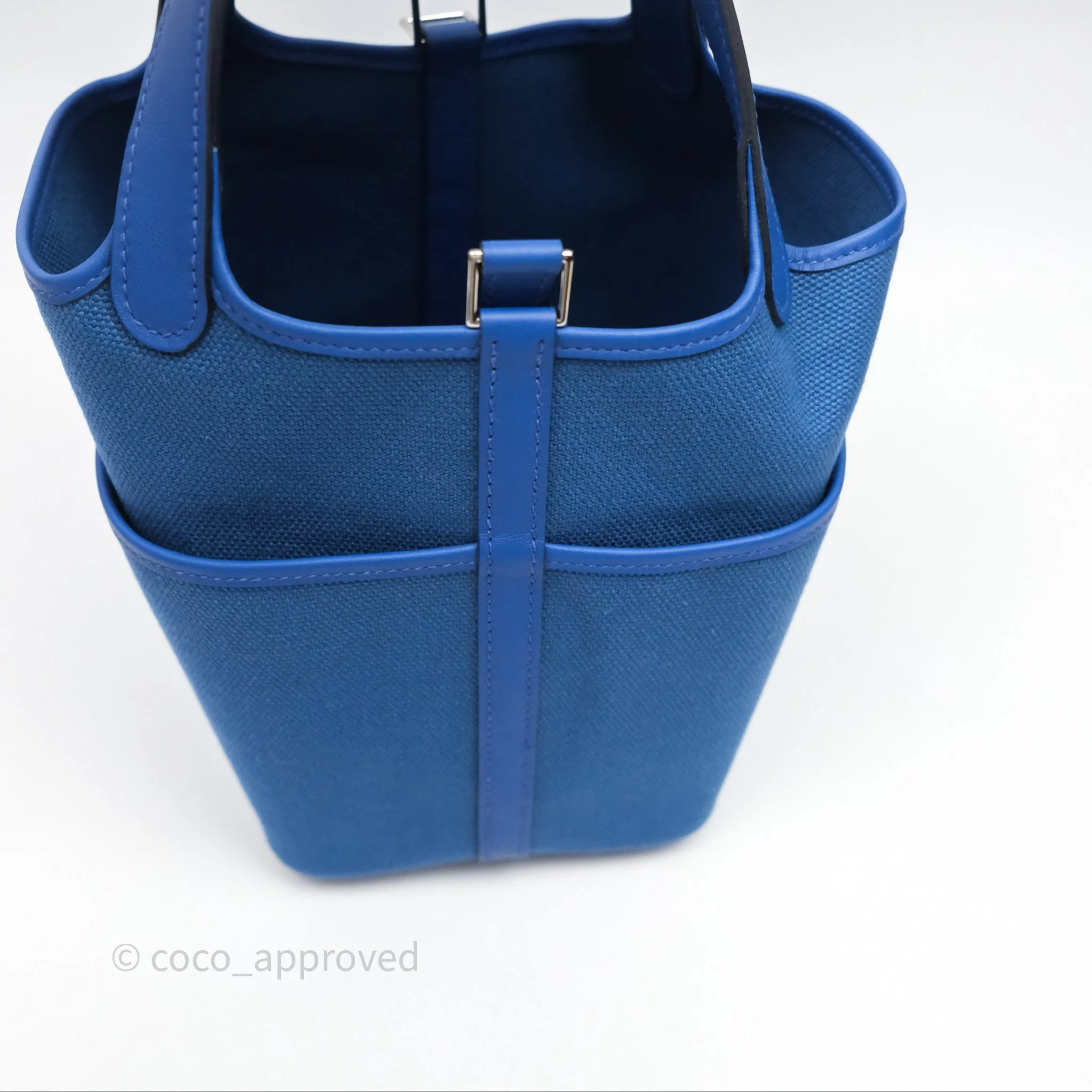 Hermes Picotin Lock 18 Cargo Pockets Bleu Royal Palladium Hardware