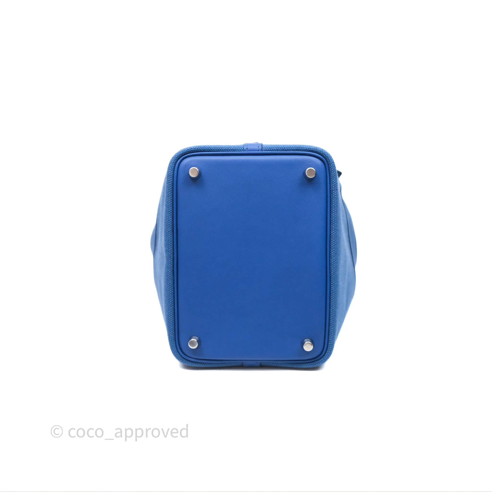Hermes Picotin Lock 18 Cargo Pockets Bleu Royal Palladium Hardware