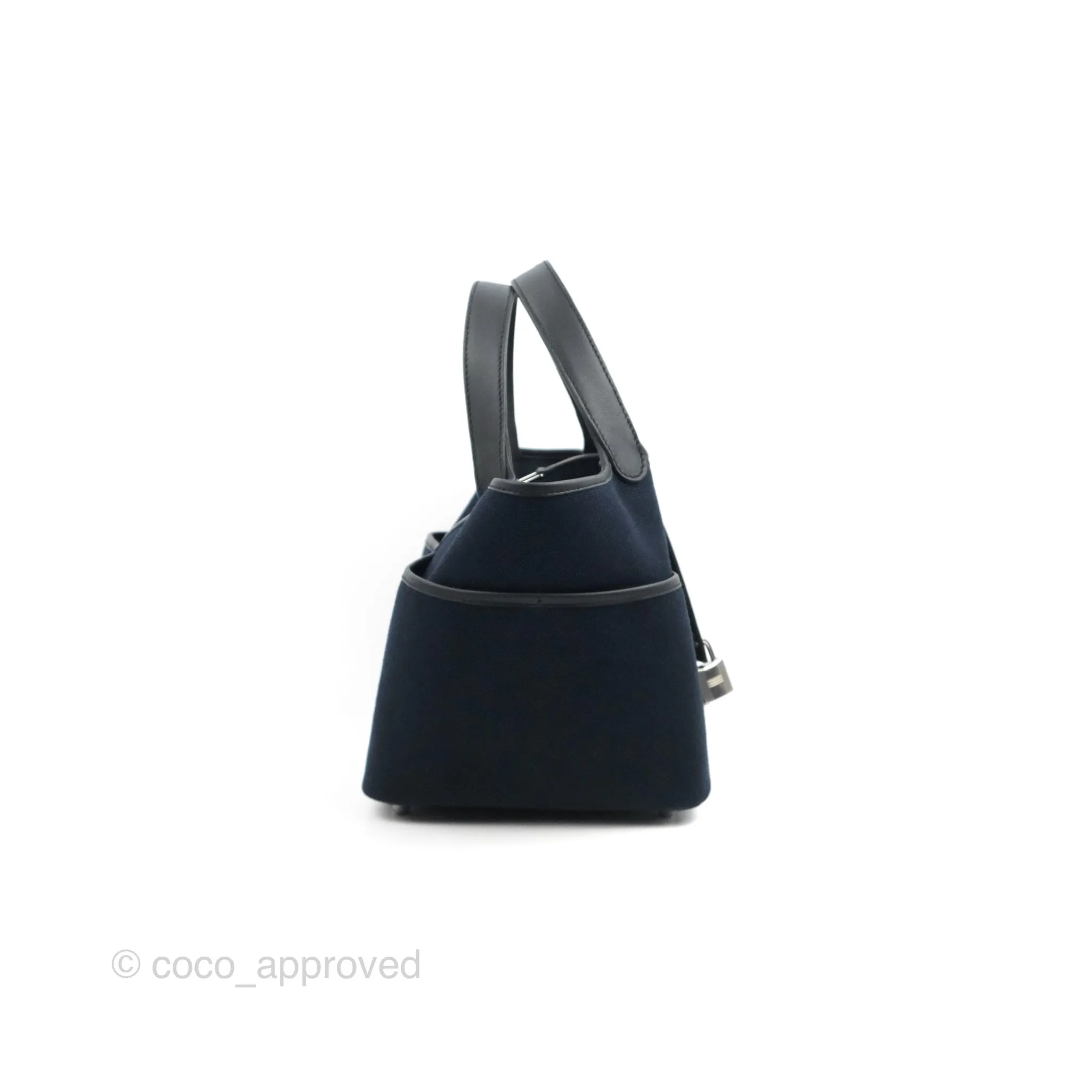 Hermes Picotin Lock 18 Pockets Bleu Marine Black Palladium Hardware