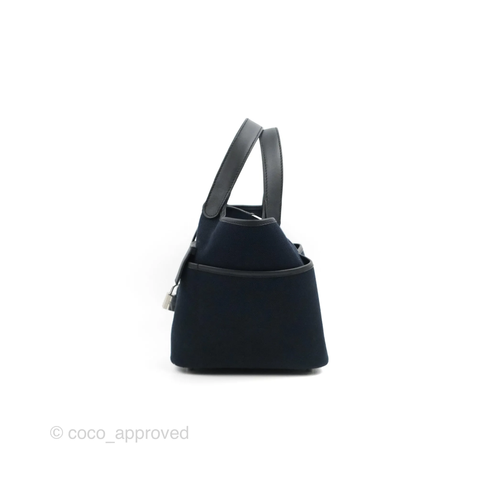 Hermes Picotin Lock 18 Pockets Bleu Marine Black Palladium Hardware