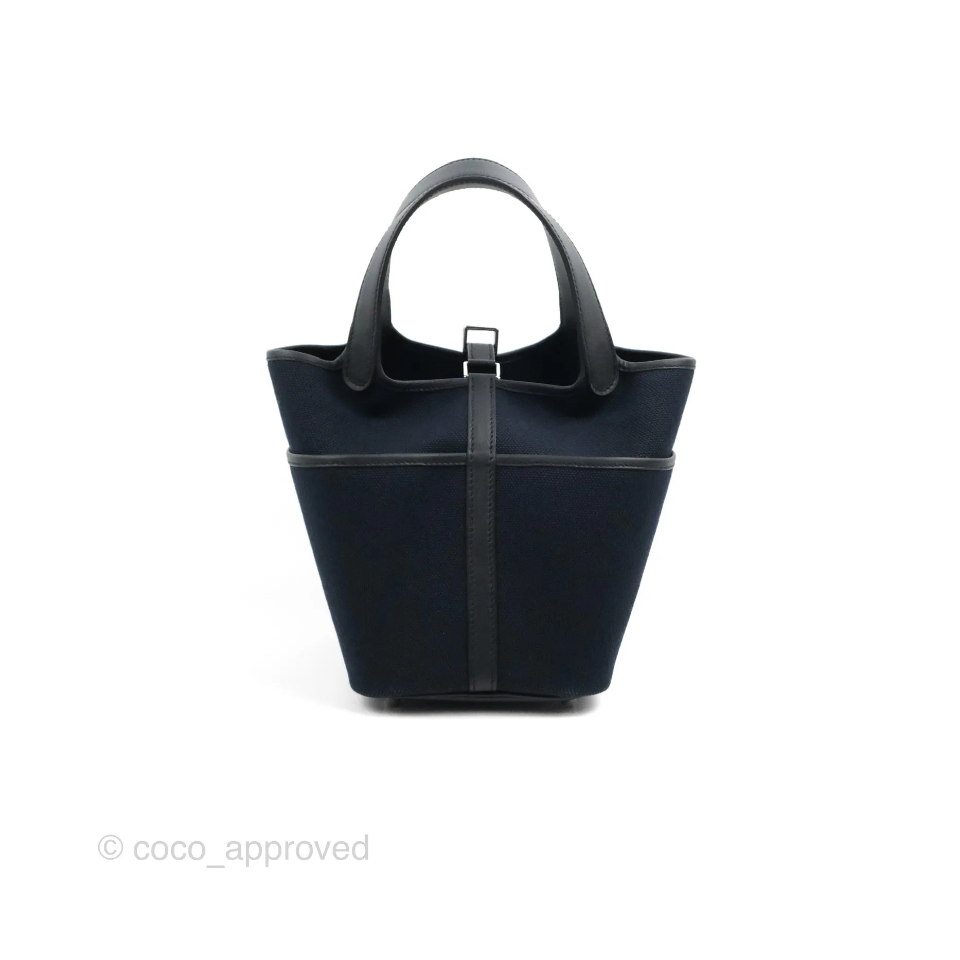 Hermes Picotin Lock 18 Pockets Bleu Marine Black Palladium Hardware