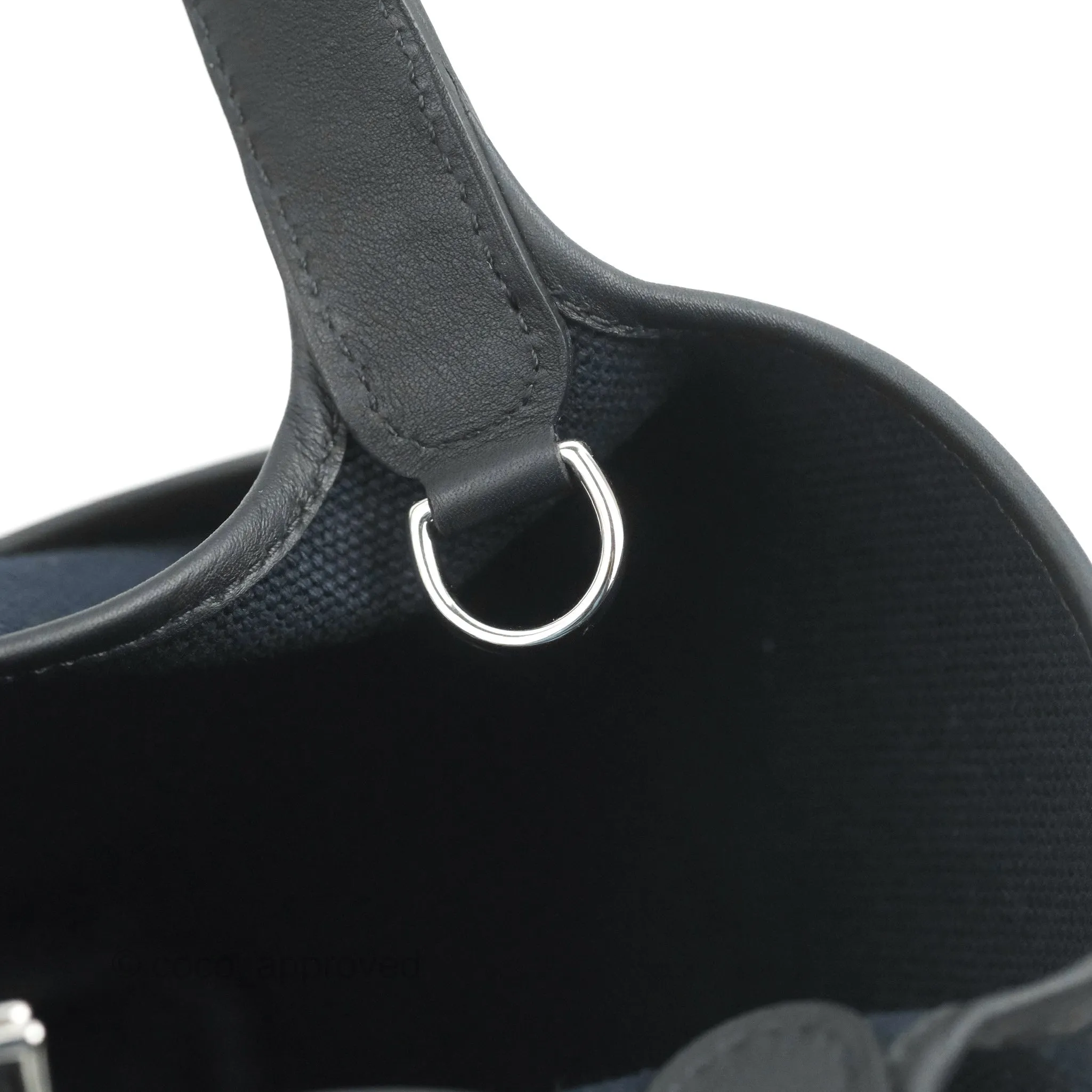 Hermes Picotin Lock 18 Pockets Bleu Marine Black Palladium Hardware