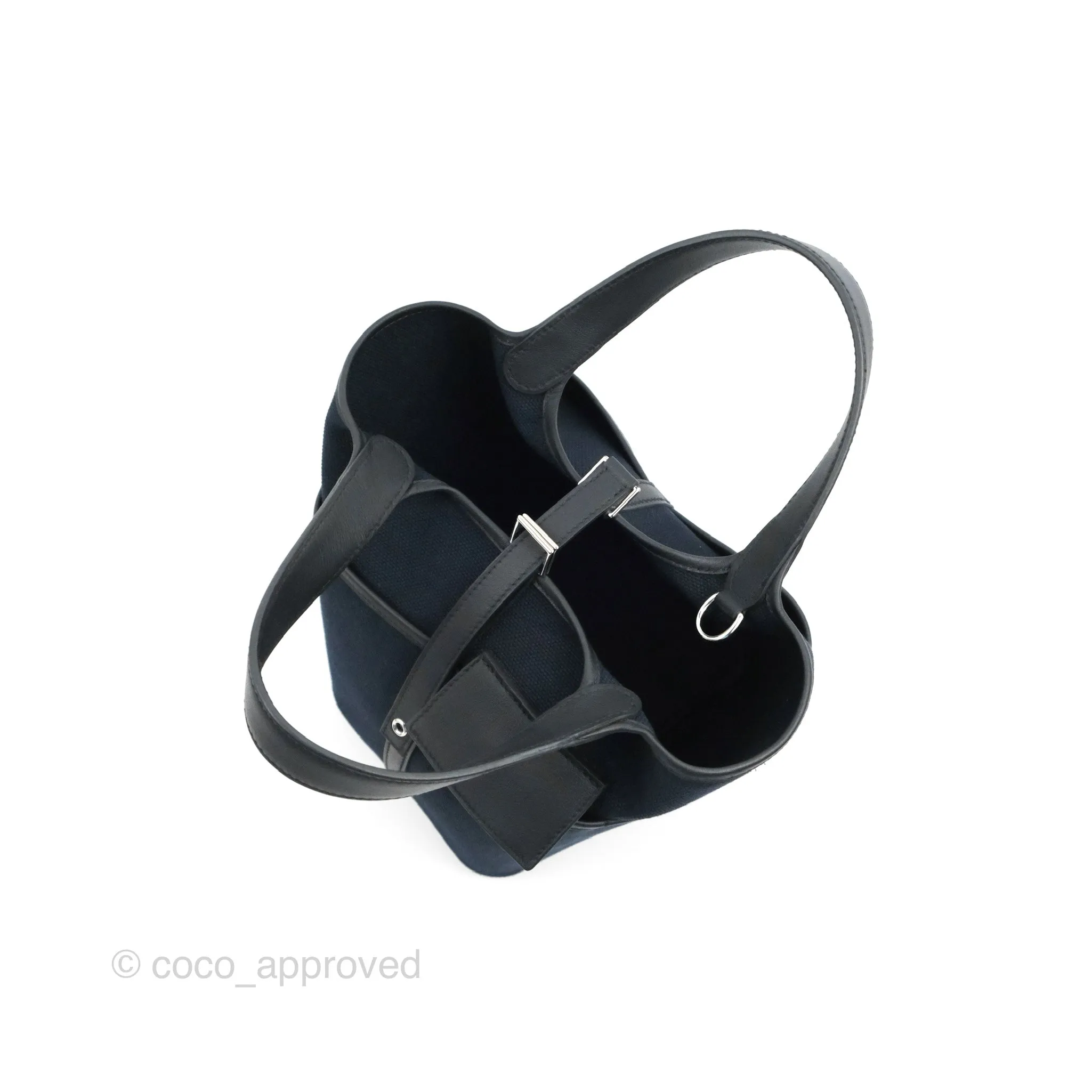 Hermes Picotin Lock 18 Pockets Bleu Marine Black Palladium Hardware