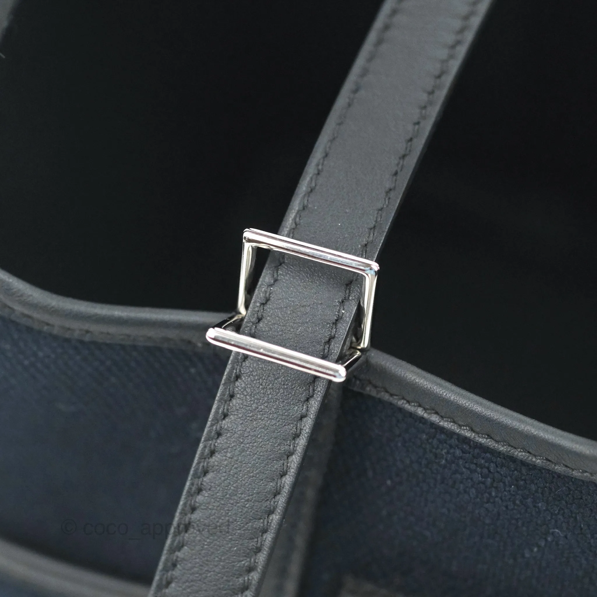 Hermes Picotin Lock 18 Pockets Bleu Marine Black Palladium Hardware