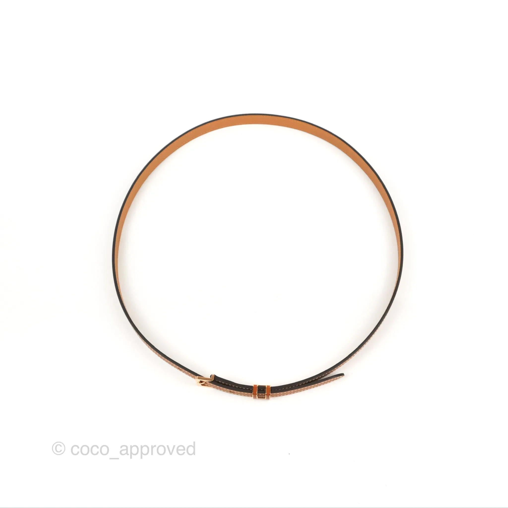 Hermes Pop H 15 Belt Epsom Gold Gold Hardware