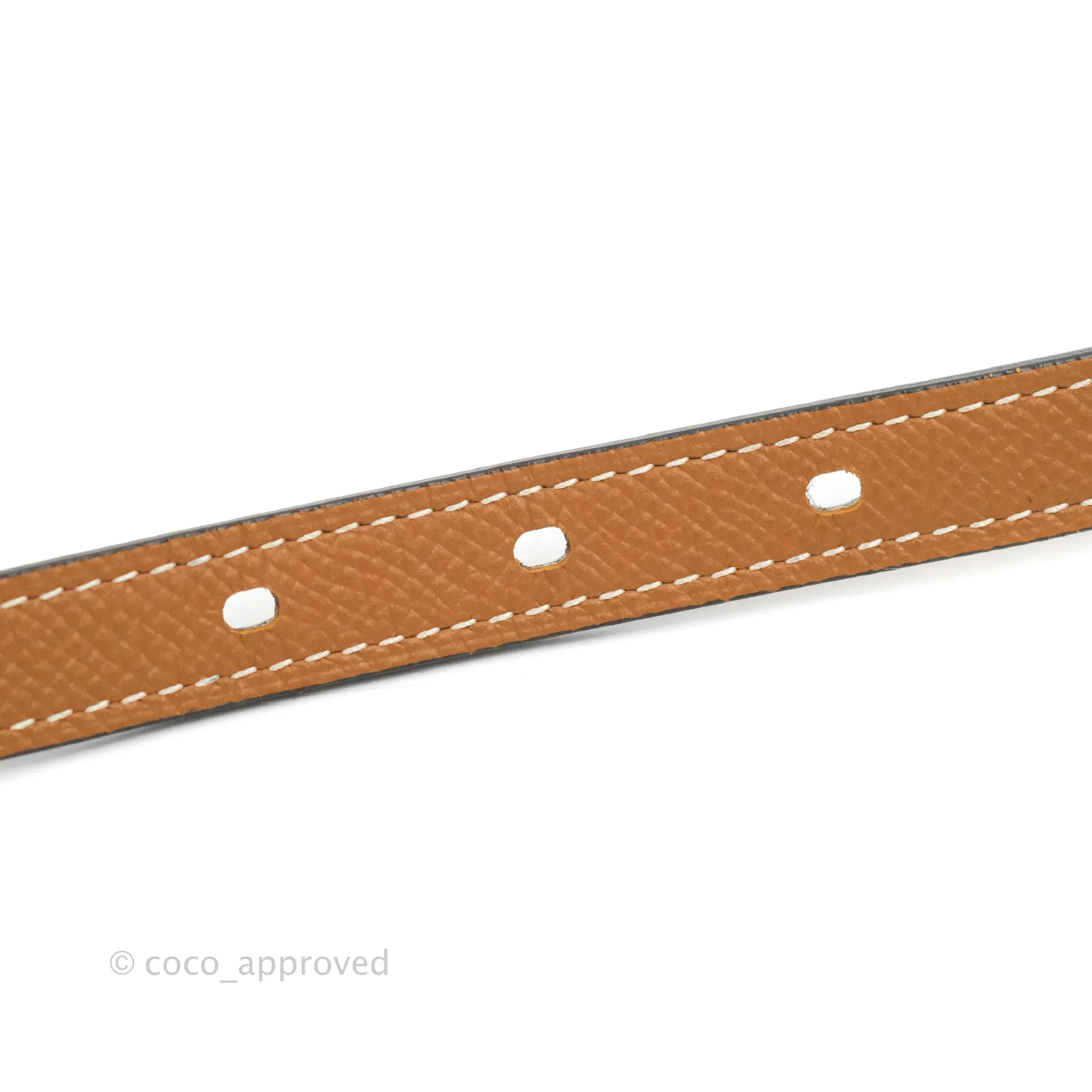 Hermes Pop H 15 Belt Epsom Gold Gold Hardware