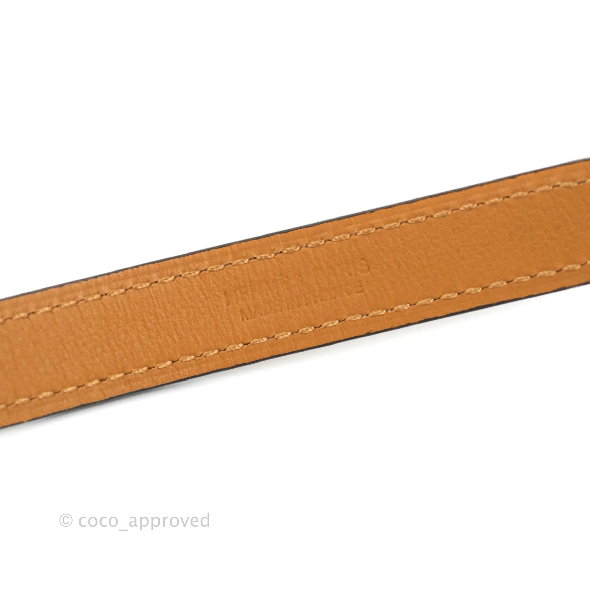 Hermes Pop H 15 Belt Epsom Gold Gold Hardware