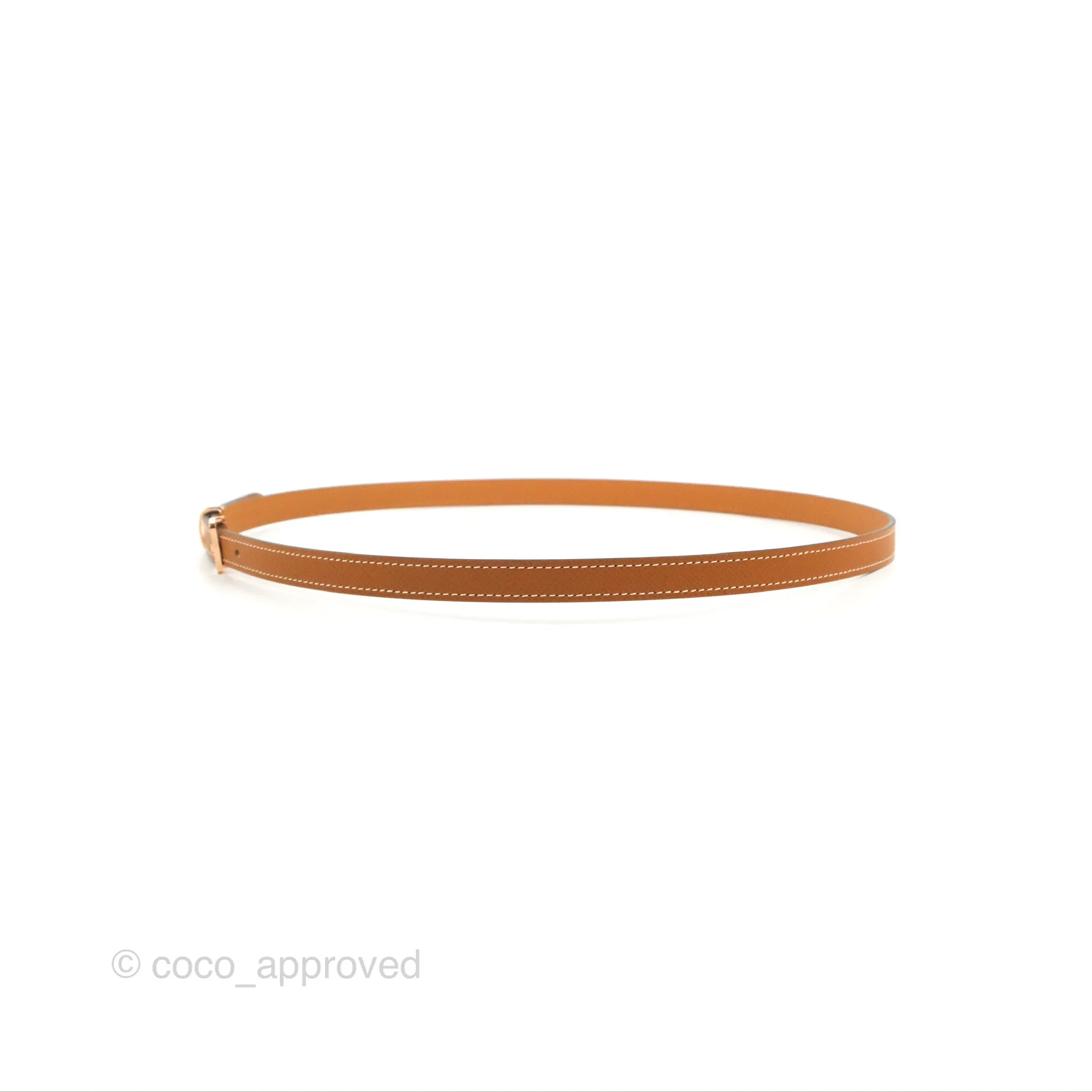 Hermes Pop H 15 Belt Epsom Gold Gold Hardware