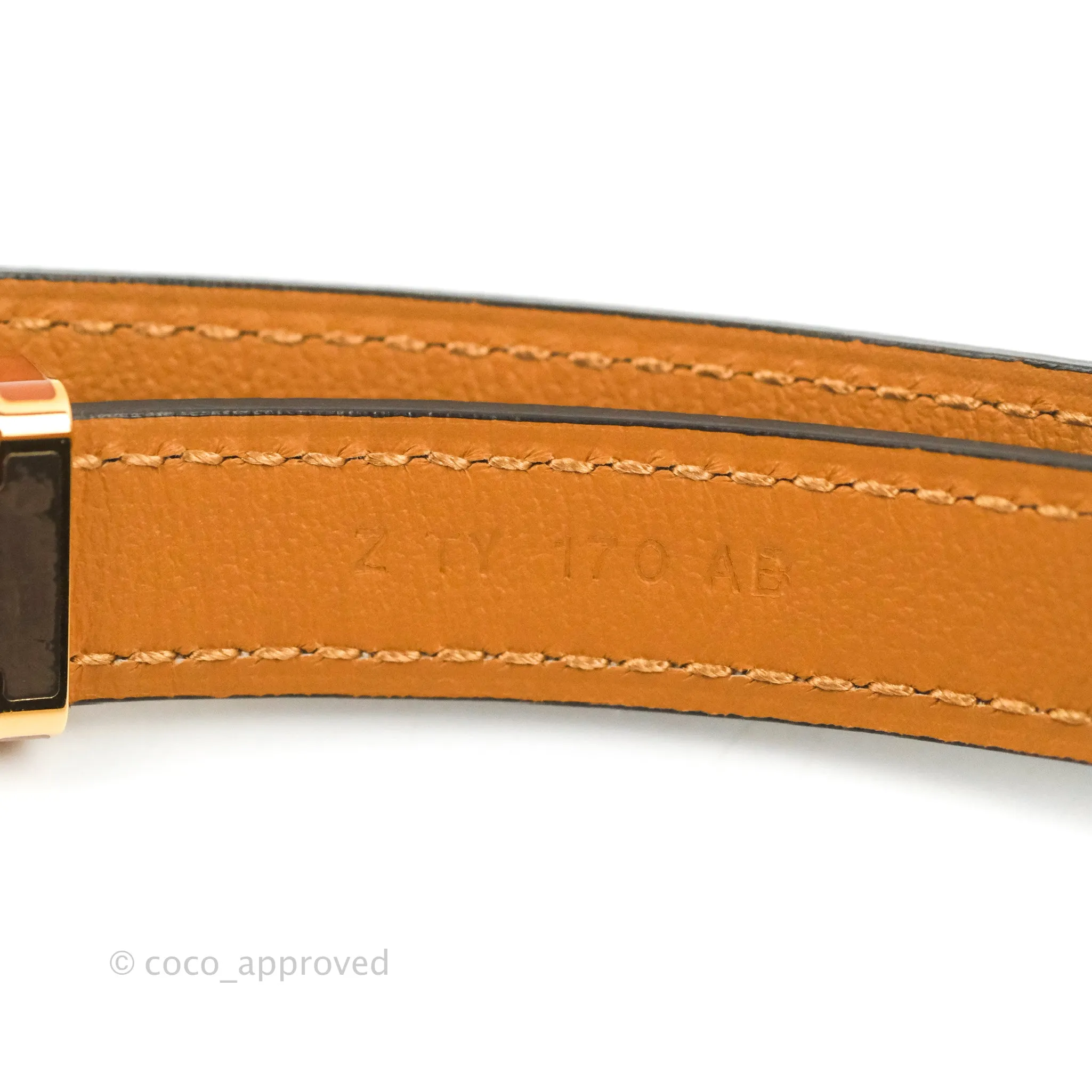 Hermes Pop H 15 Belt Epsom Gold Gold Hardware