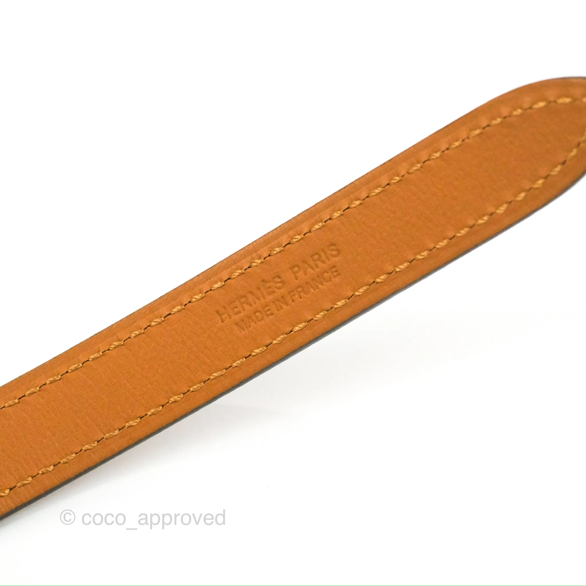 Hermes Pop H 15 Belt Gold Epsom Rose Gold Hardware