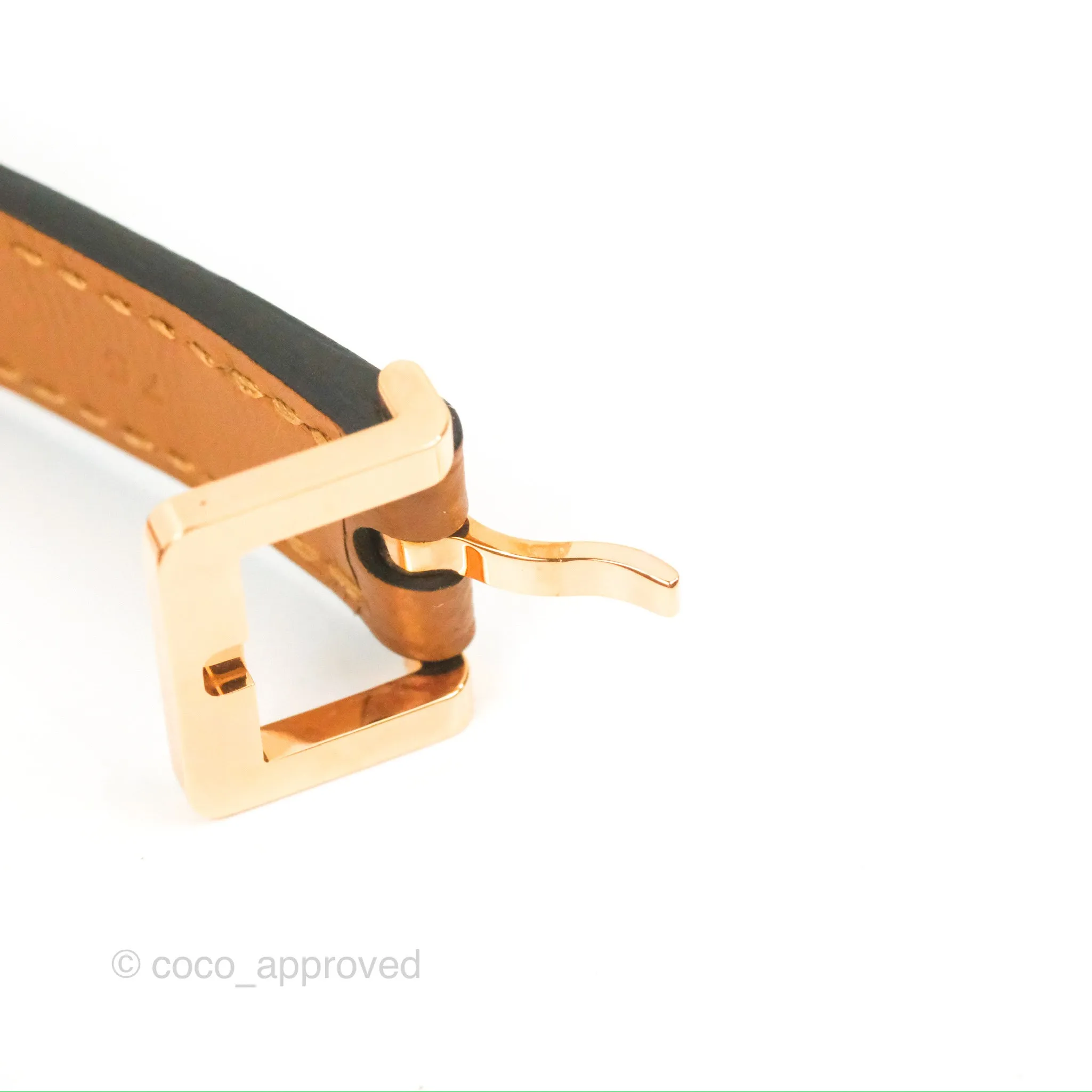 Hermes Pop H 15 Belt Gold Epsom Rose Gold Hardware