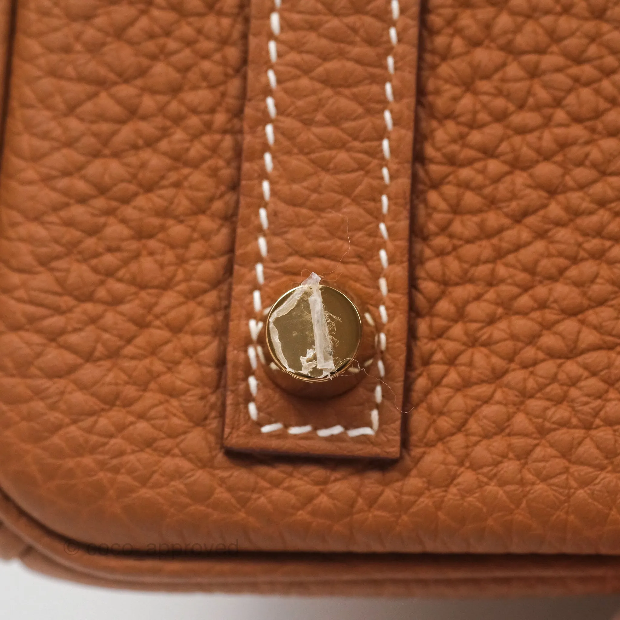 Hermes Retourne Birkin 25 Gold 37 Togo Gold Hardware