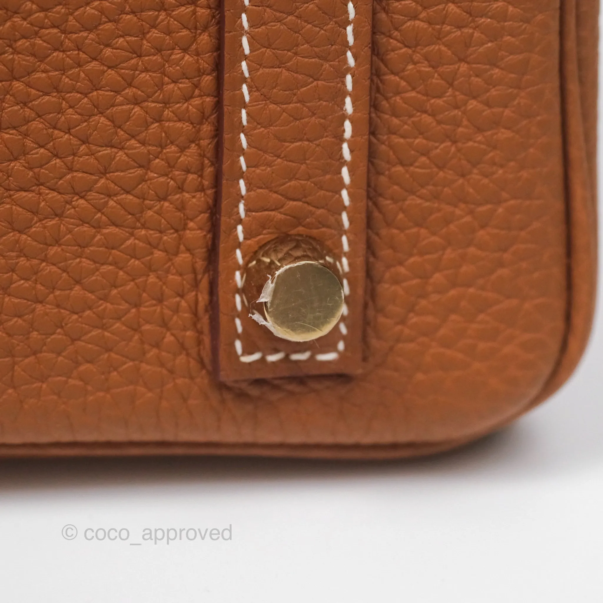 Hermes Retourne Birkin 25 Gold 37 Togo Gold Hardware
