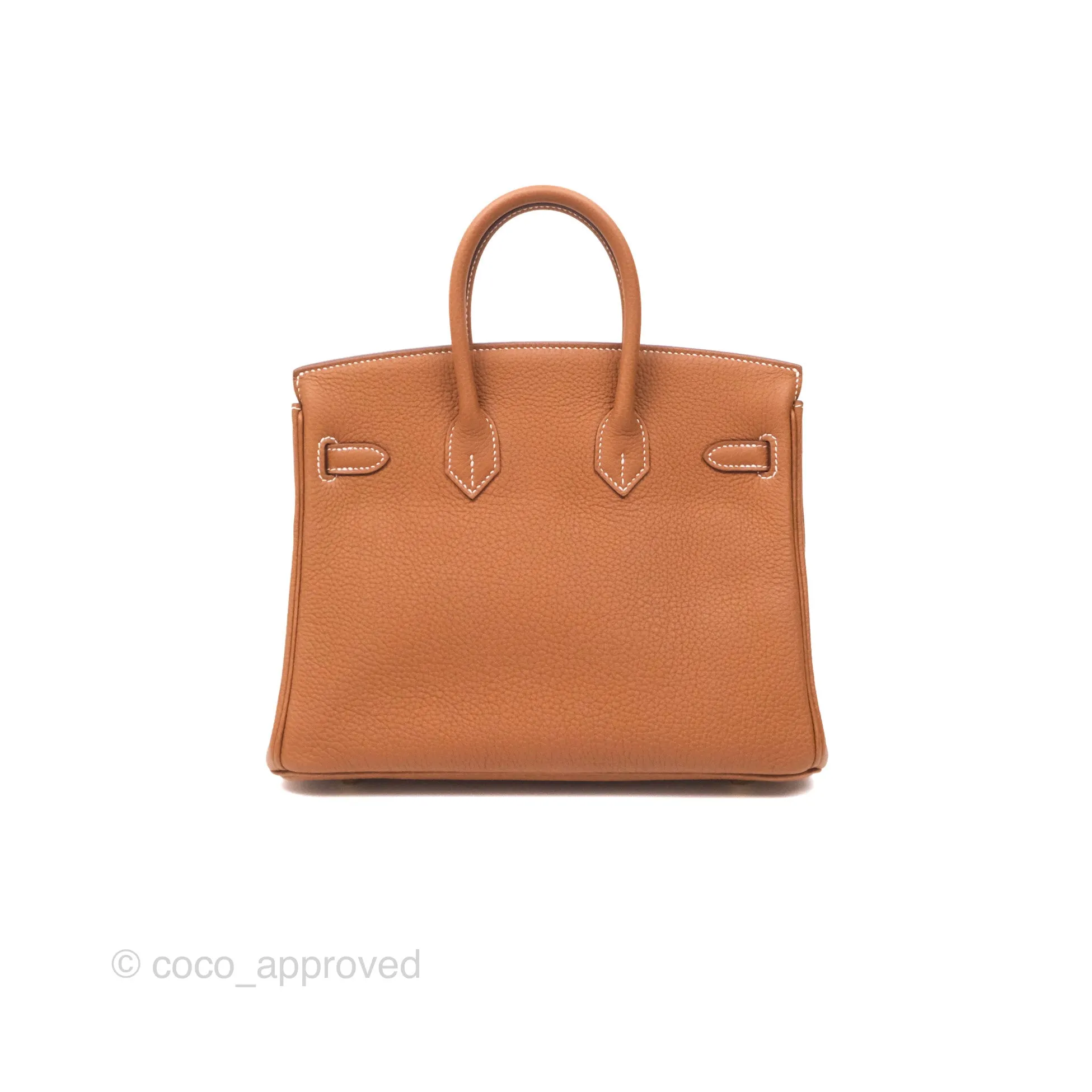 Hermes Retourne Birkin 25 Gold 37 Togo Gold Hardware