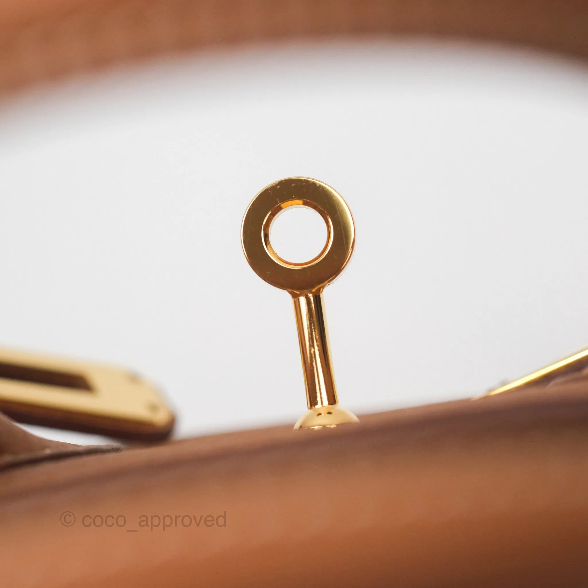 Hermes Retourne Birkin 25 Gold 37 Togo Gold Hardware