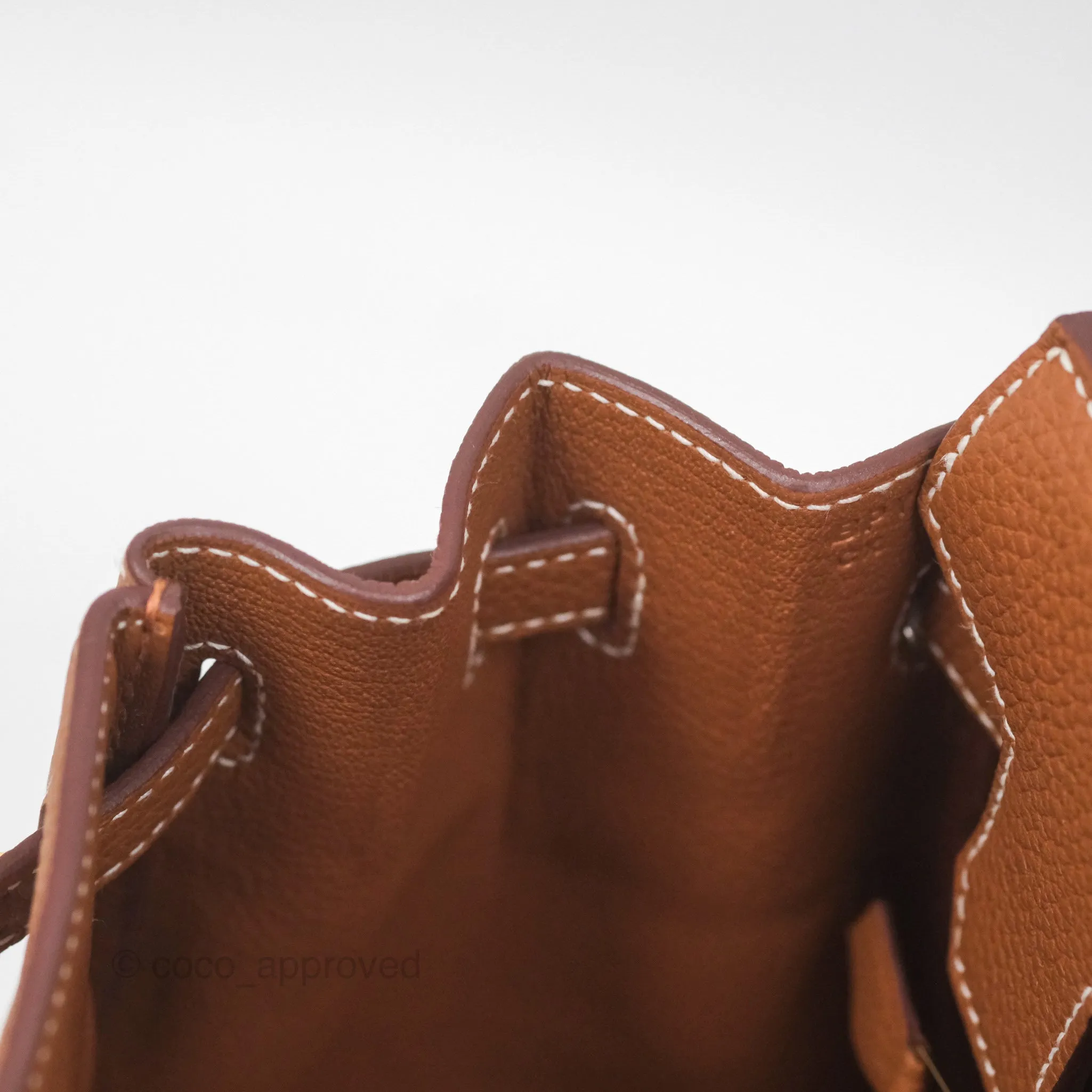 Hermes Retourne Birkin 25 Gold 37 Togo Gold Hardware