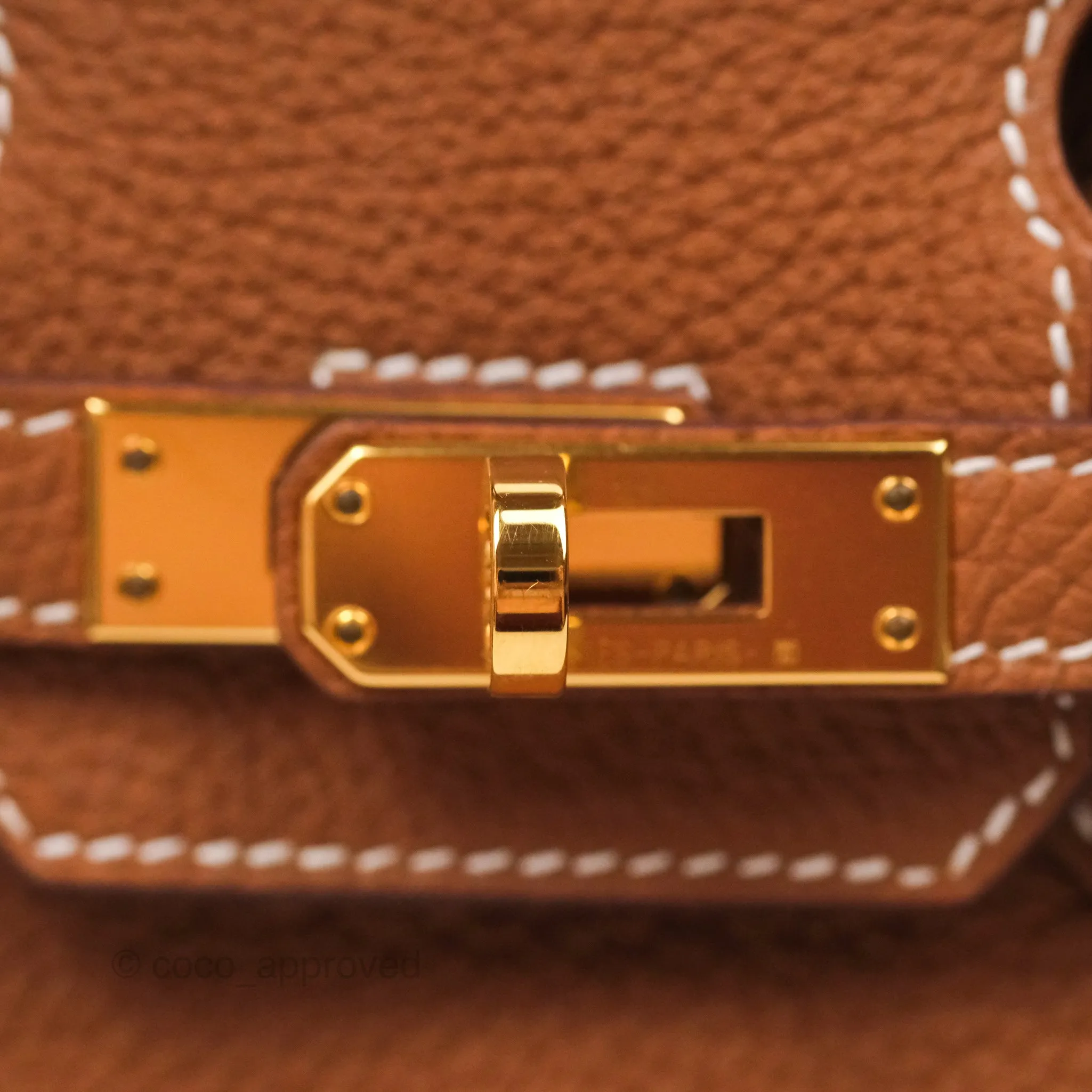 Hermes Retourne Birkin 25 Gold 37 Togo Gold Hardware