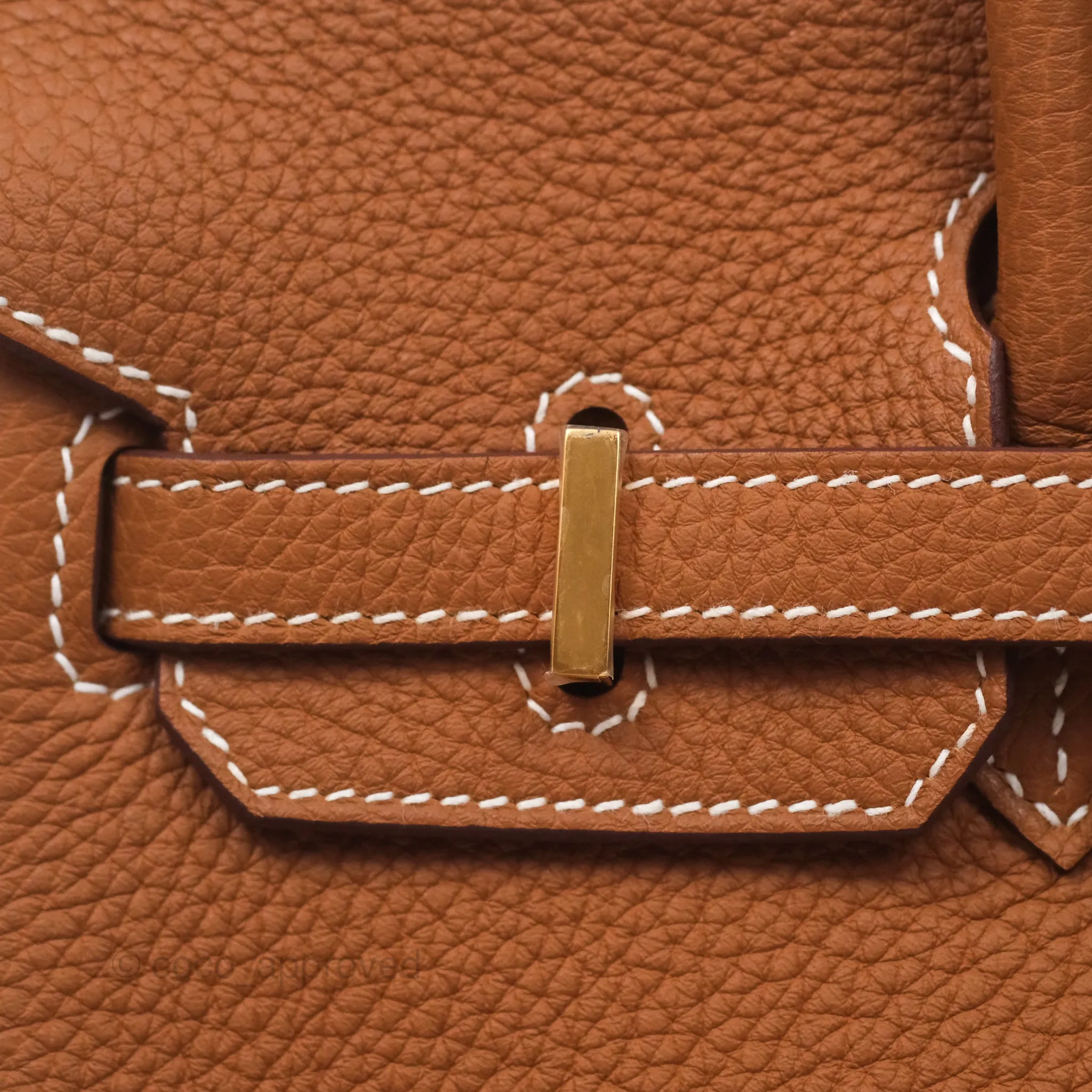 Hermes Retourne Birkin 25 Gold 37 Togo Gold Hardware