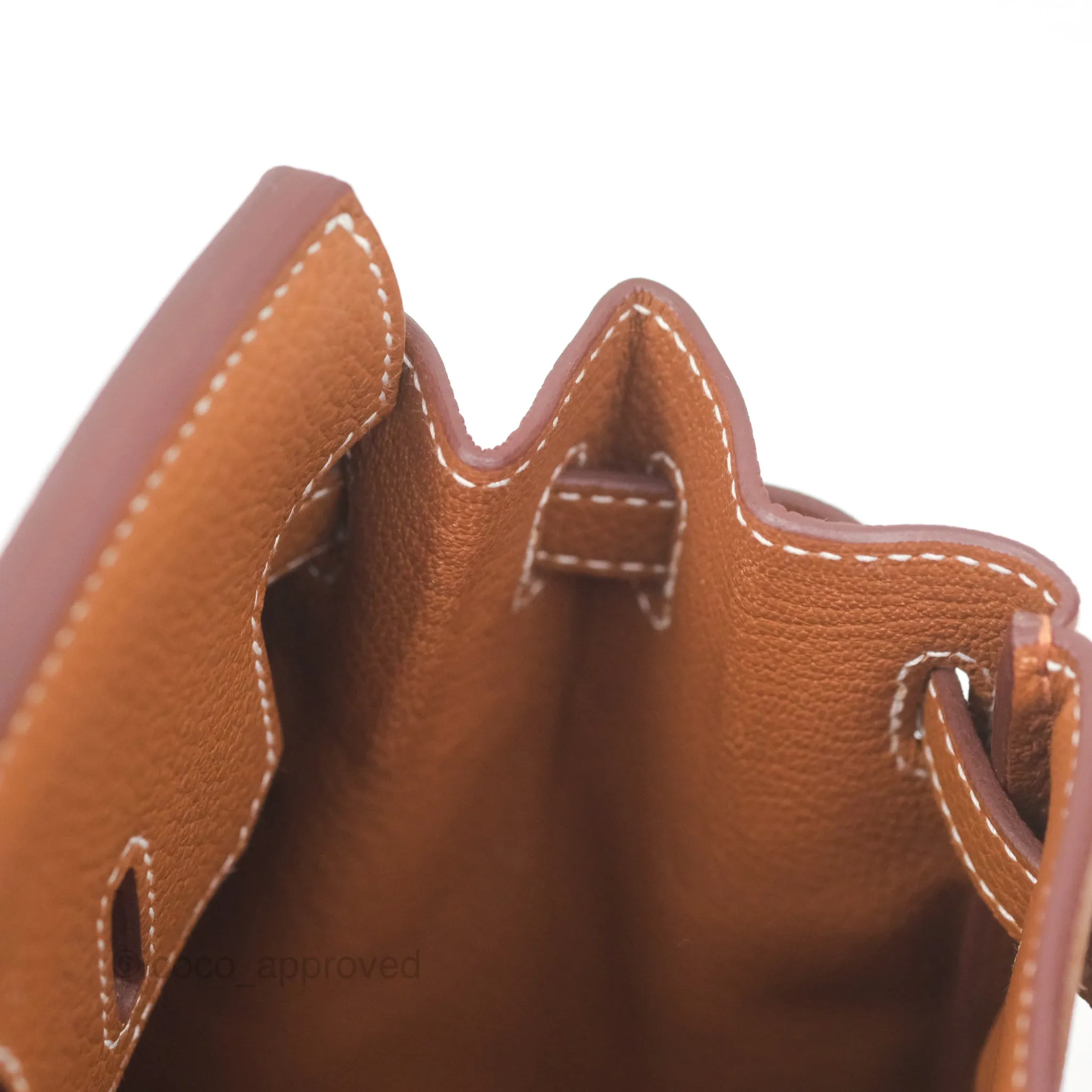 Hermes Retourne Birkin 25 Gold 37 Togo Gold Hardware