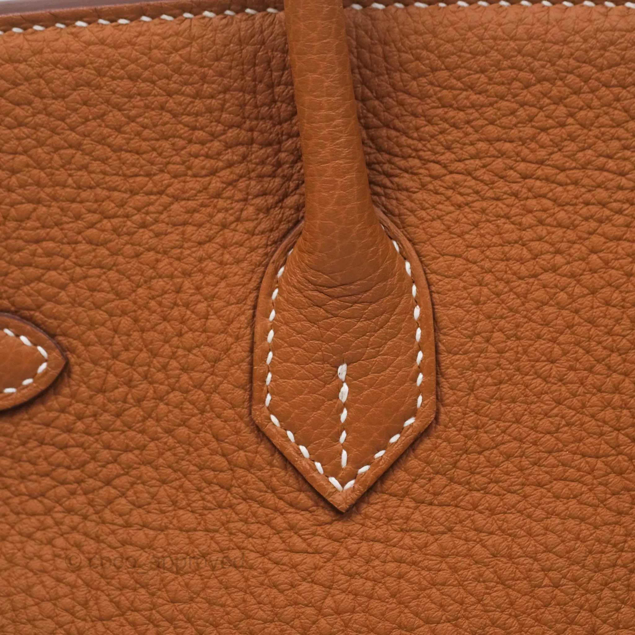 Hermes Retourne Birkin 25 Gold 37 Togo Gold Hardware