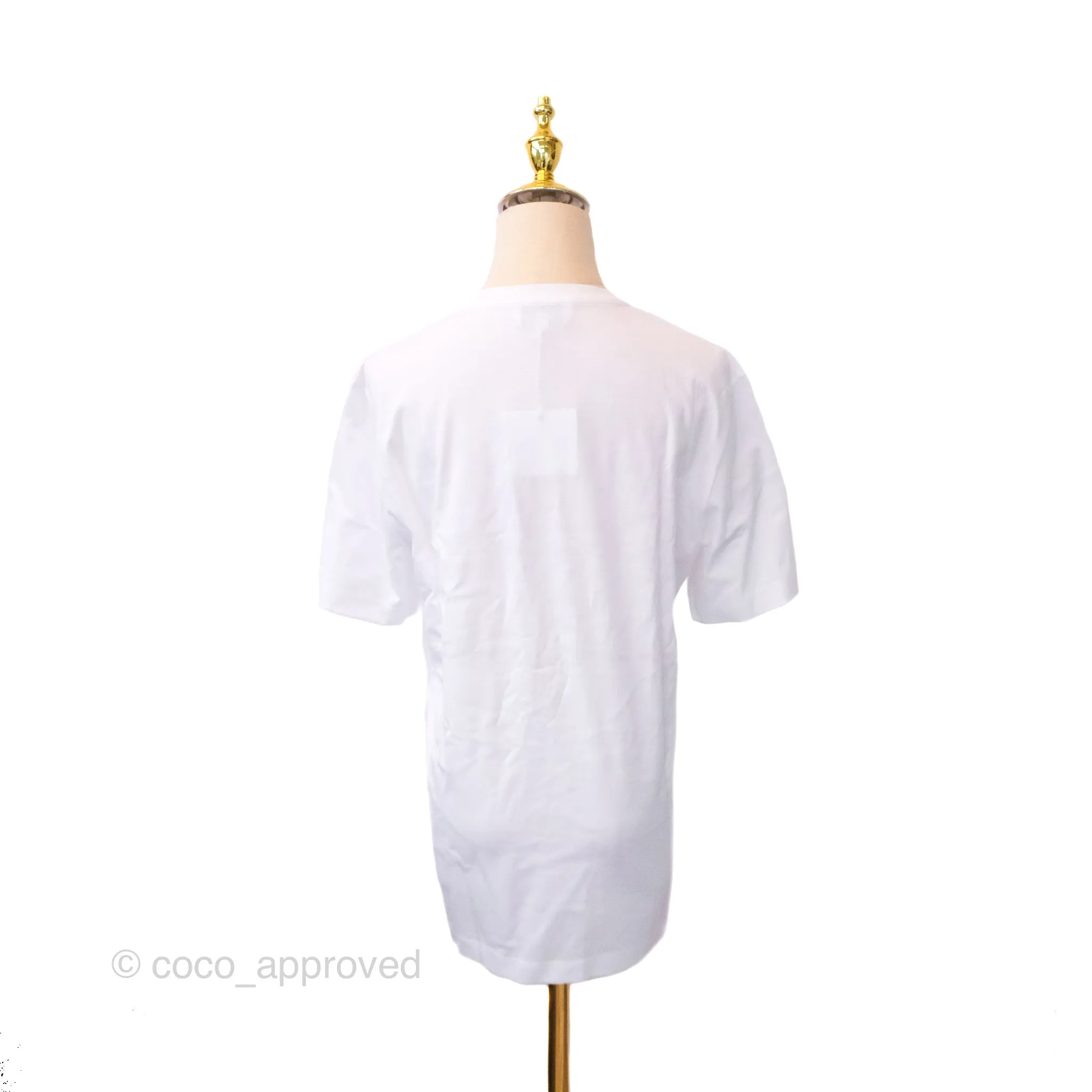Hermes Robot Print White T-Shirt Size XS