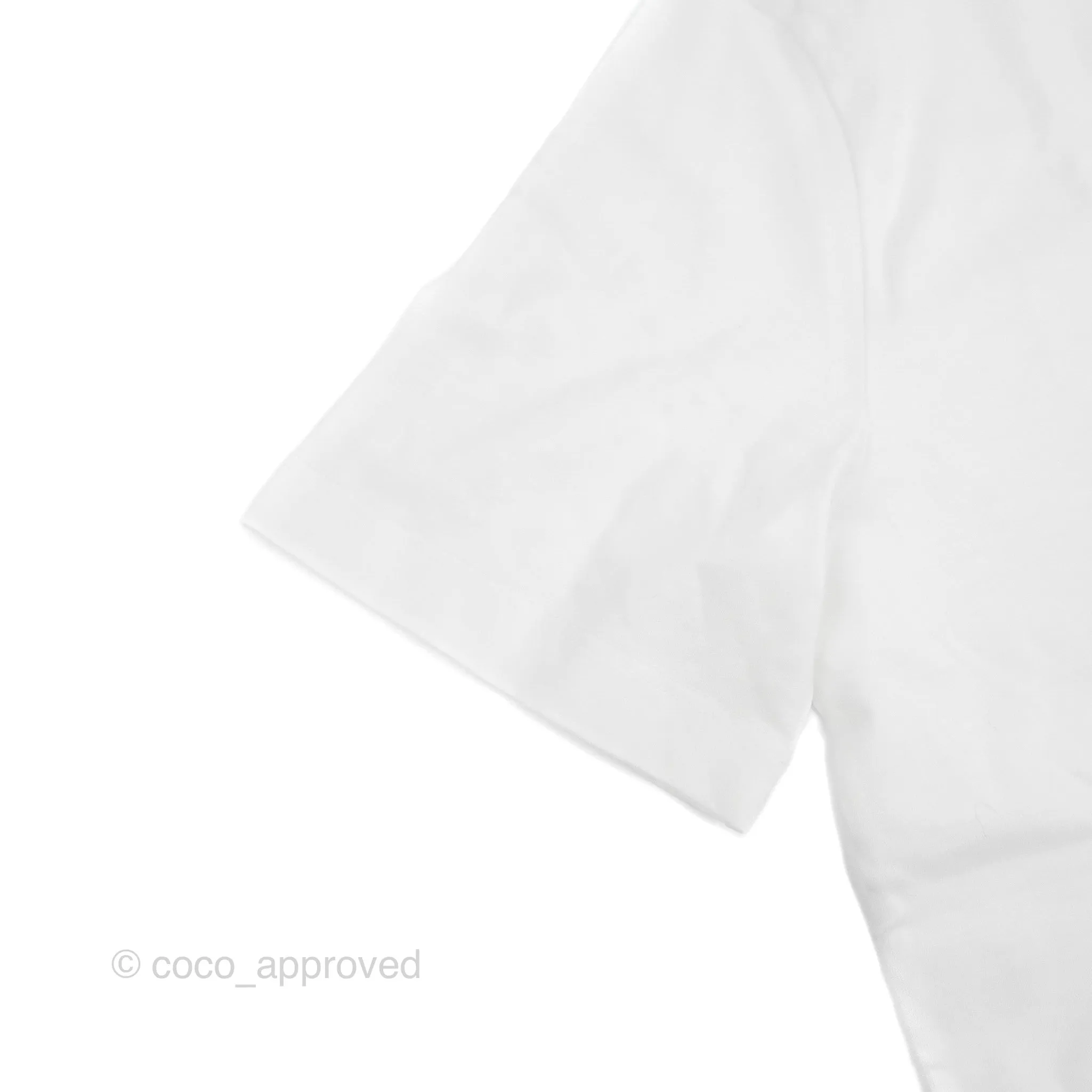 Hermes Robot Print White T-Shirt Size XS