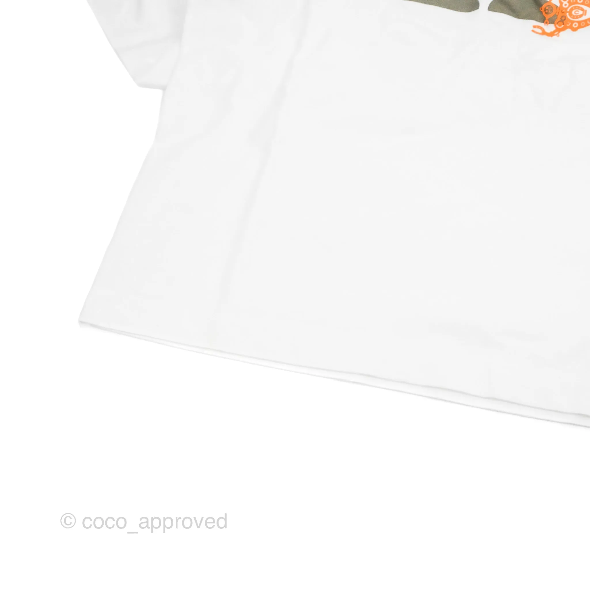 Hermes Robot Print White T-Shirt Size XS
