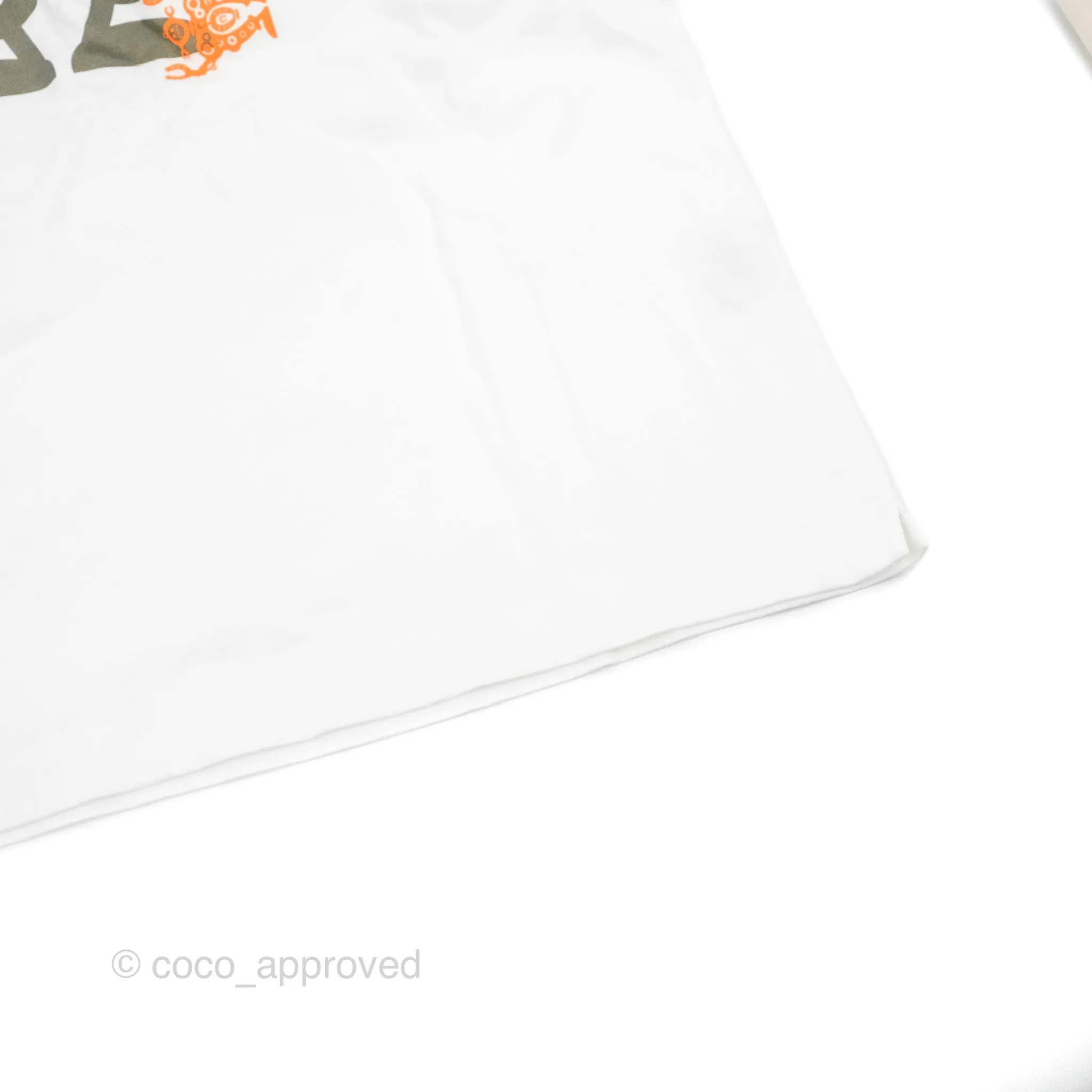 Hermes Robot Print White T-Shirt Size XS