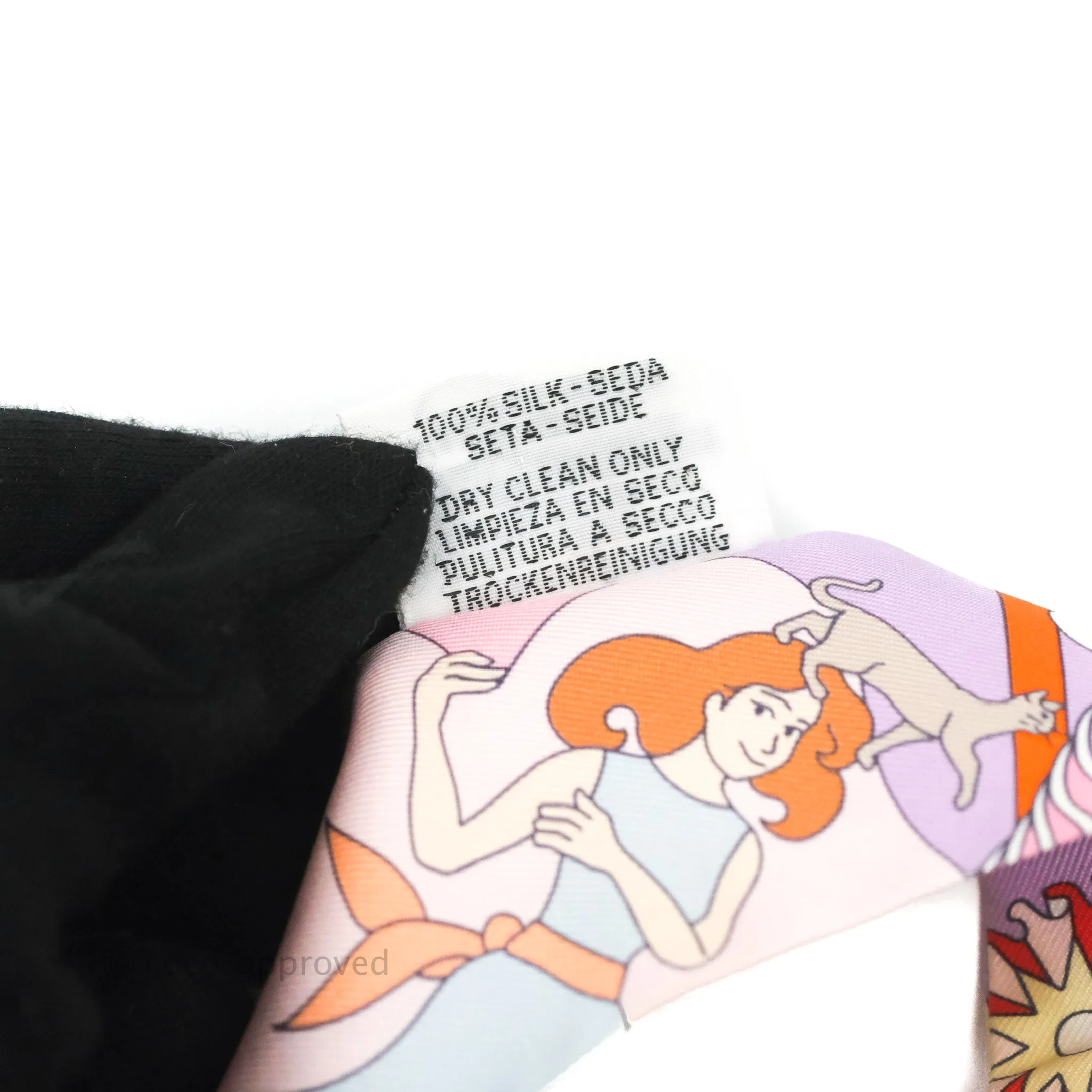 Hermes Silk Carres Volants Twilly Lilas/Rose Ple/ Orange