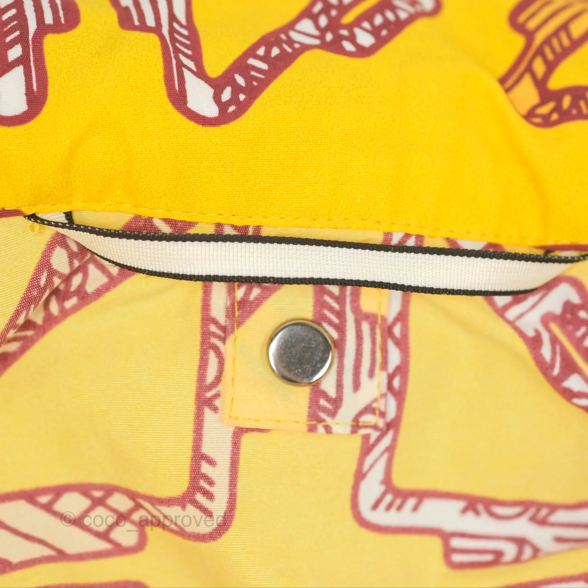 Hermes Tatersales Short Beach Windbreaker Jaune Tournesol Size 36