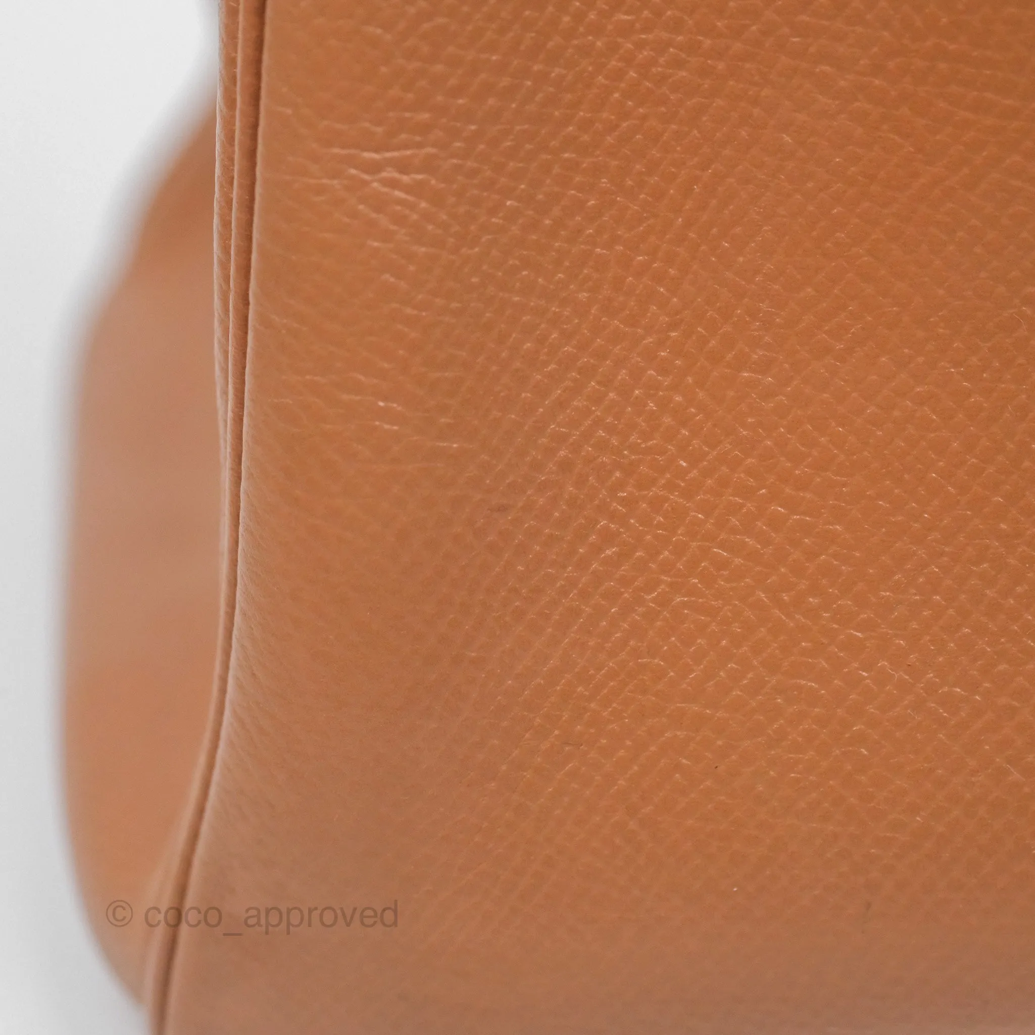 Hermes Vintage Kelly 32 Retourne Natural Gold Hardware