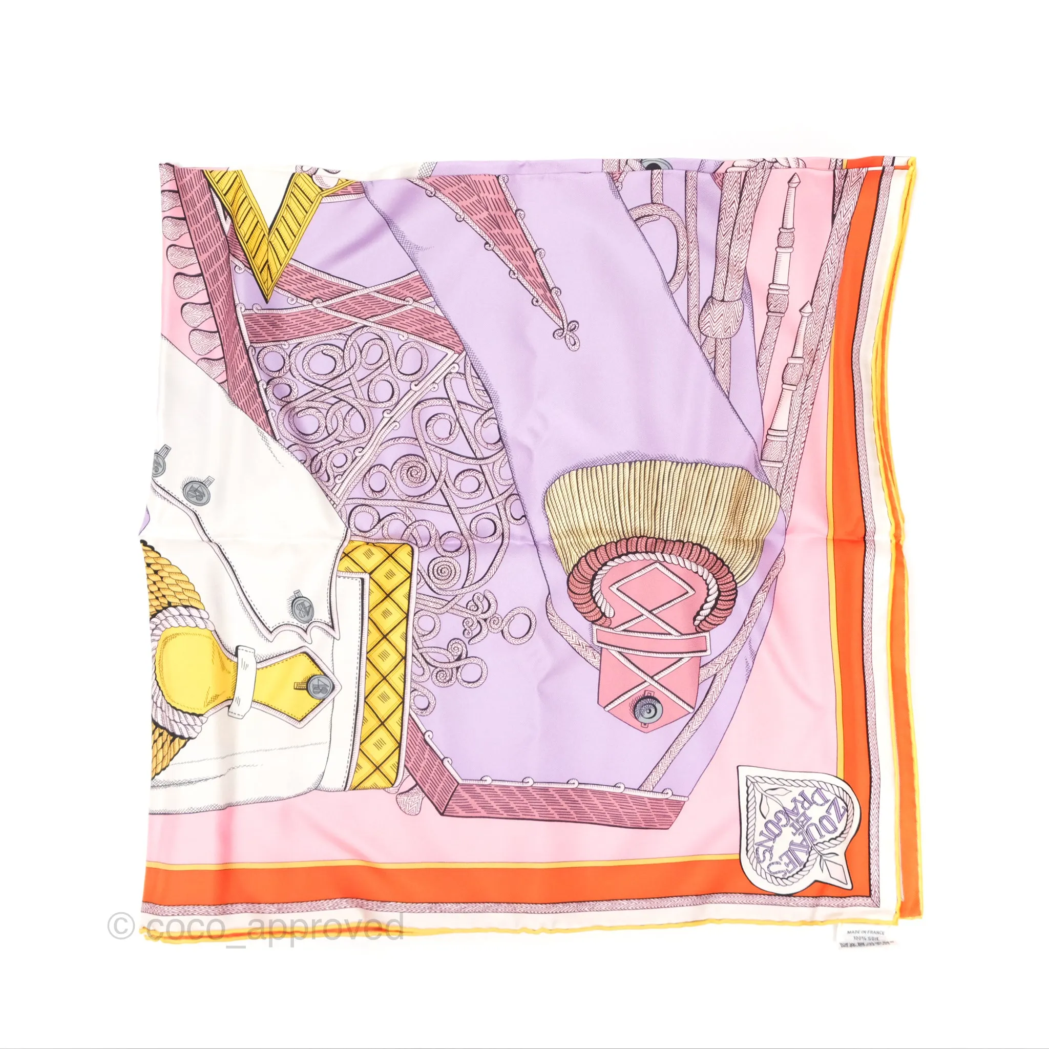 Hermes Zouaves Et Dragons Scarf 90