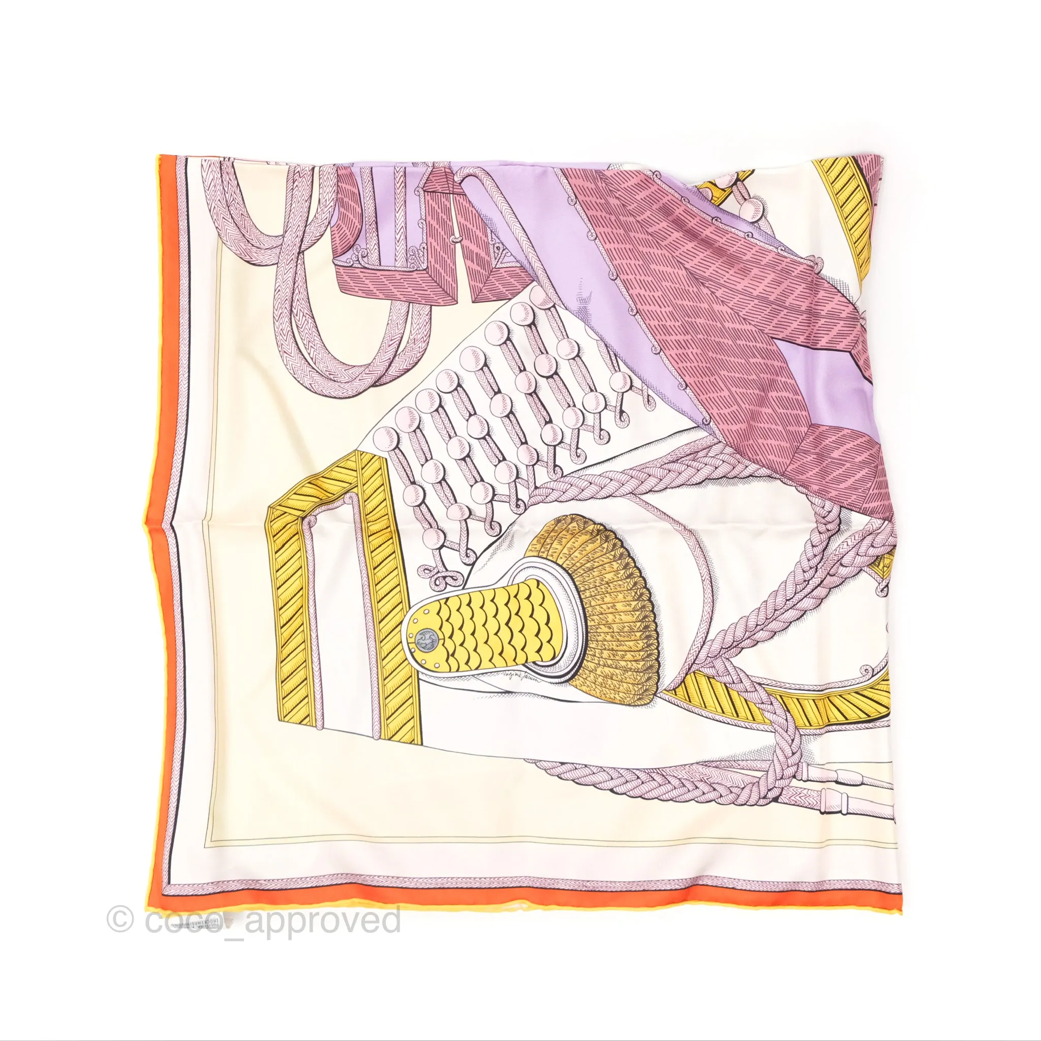 Hermes Zouaves Et Dragons Scarf 90