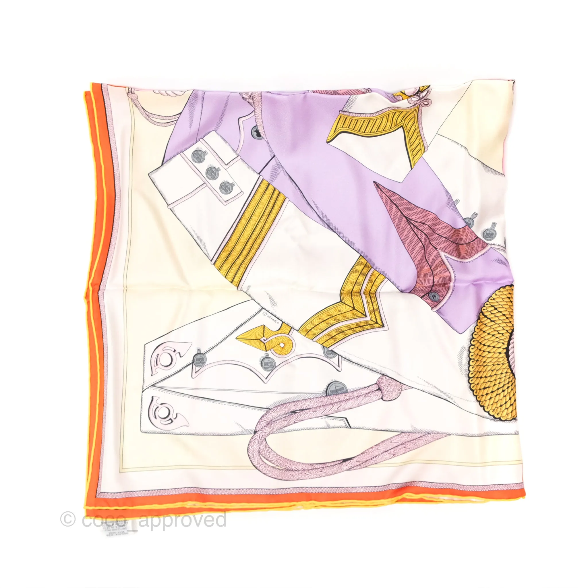 Hermes Zouaves Et Dragons Scarf 90