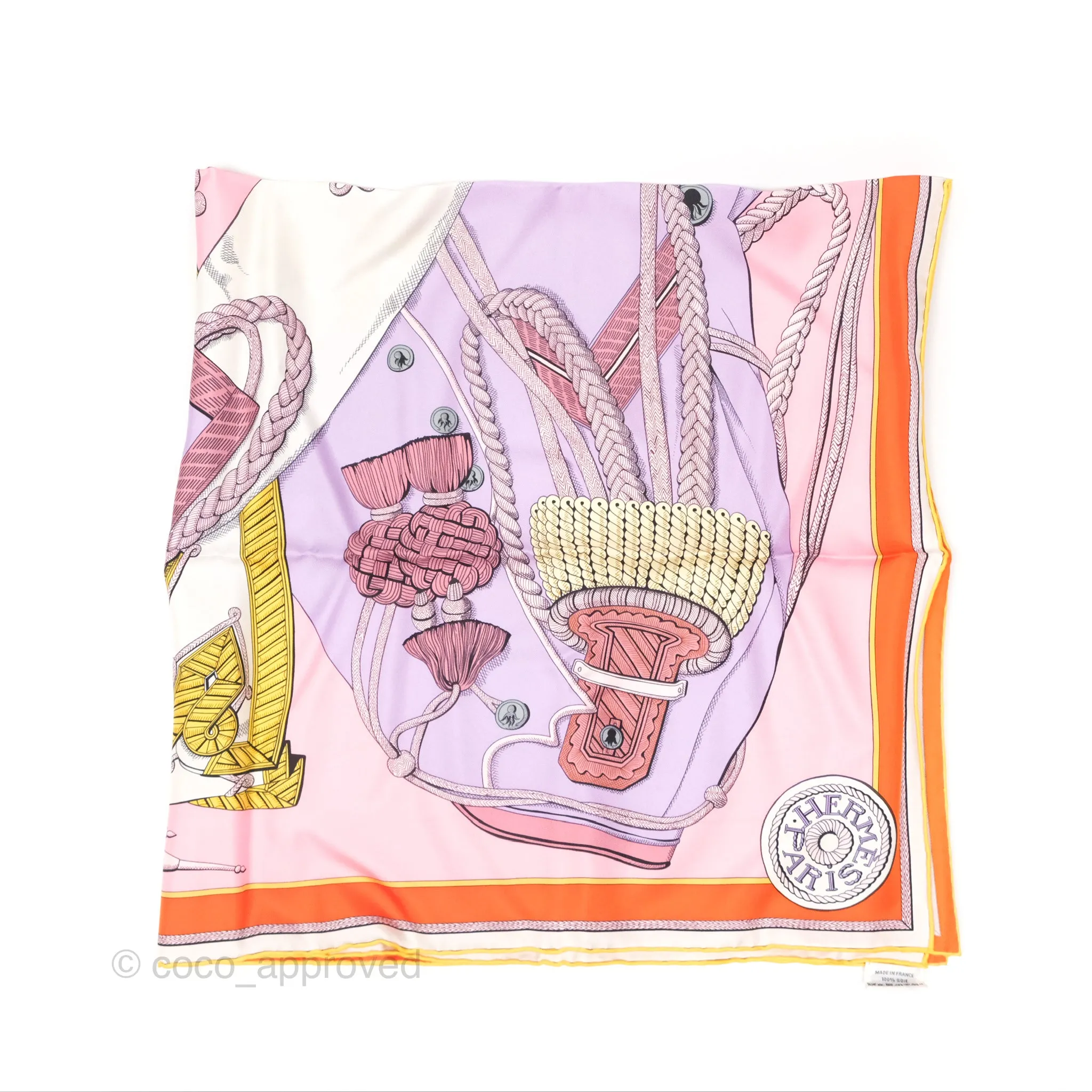 Hermes Zouaves Et Dragons Scarf 90