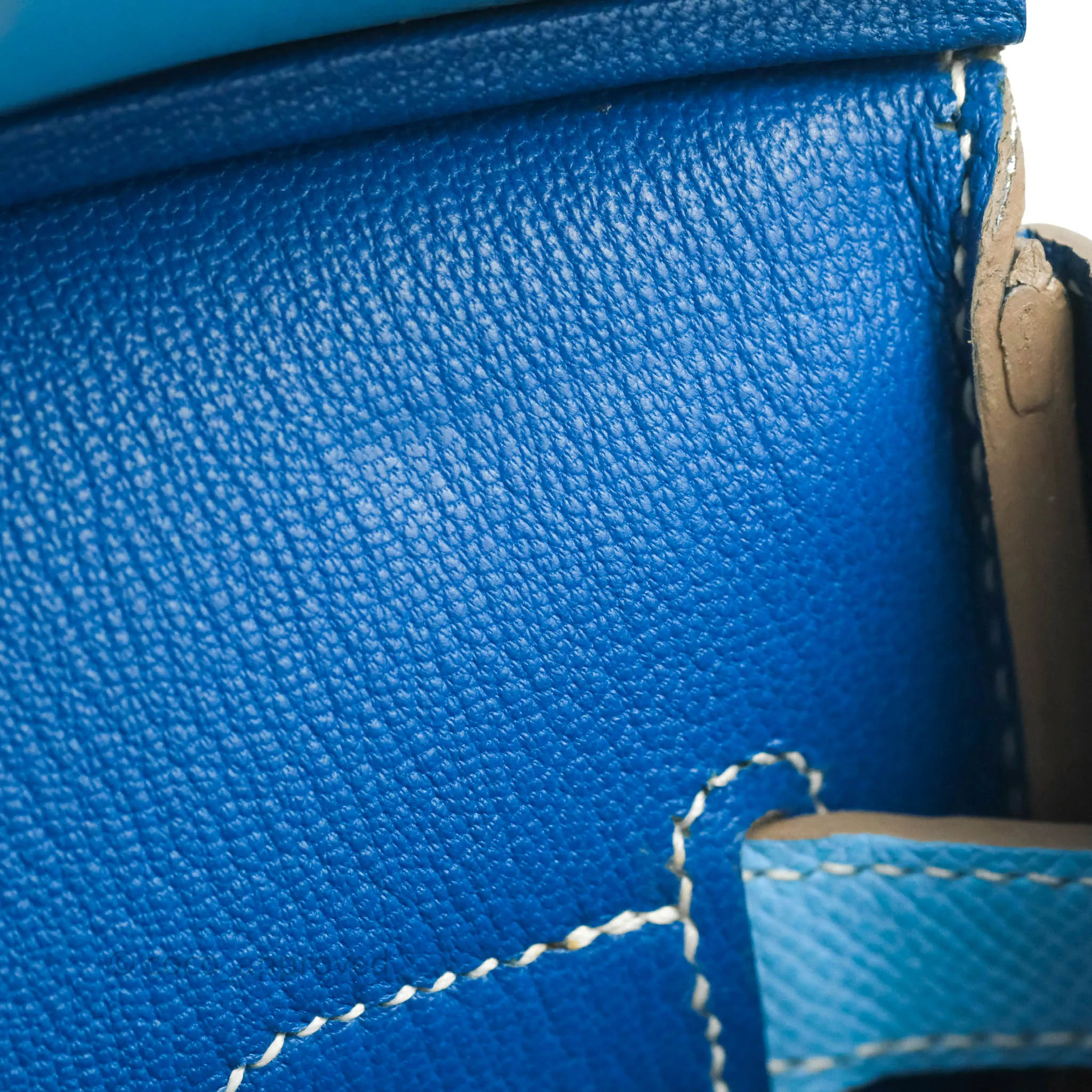 Herms Birkin 35 Limited Edition Celeste & Mykonos Candy Epsom Palladium Hardware