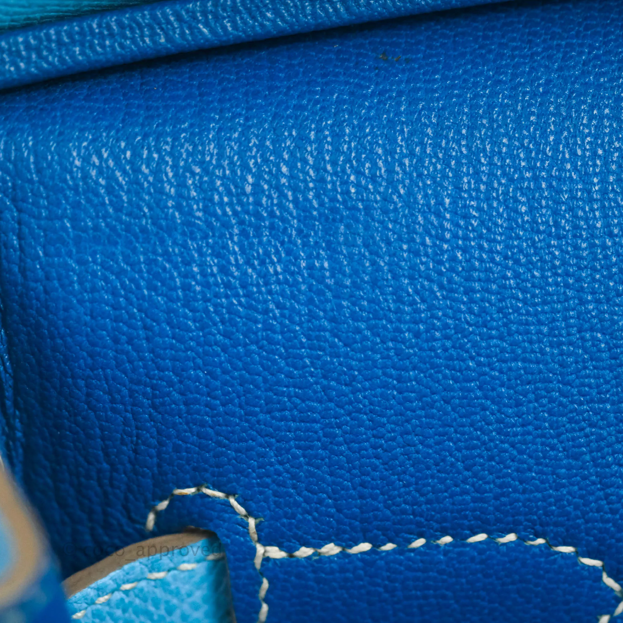 Herms Birkin 35 Limited Edition Celeste & Mykonos Candy Epsom Palladium Hardware