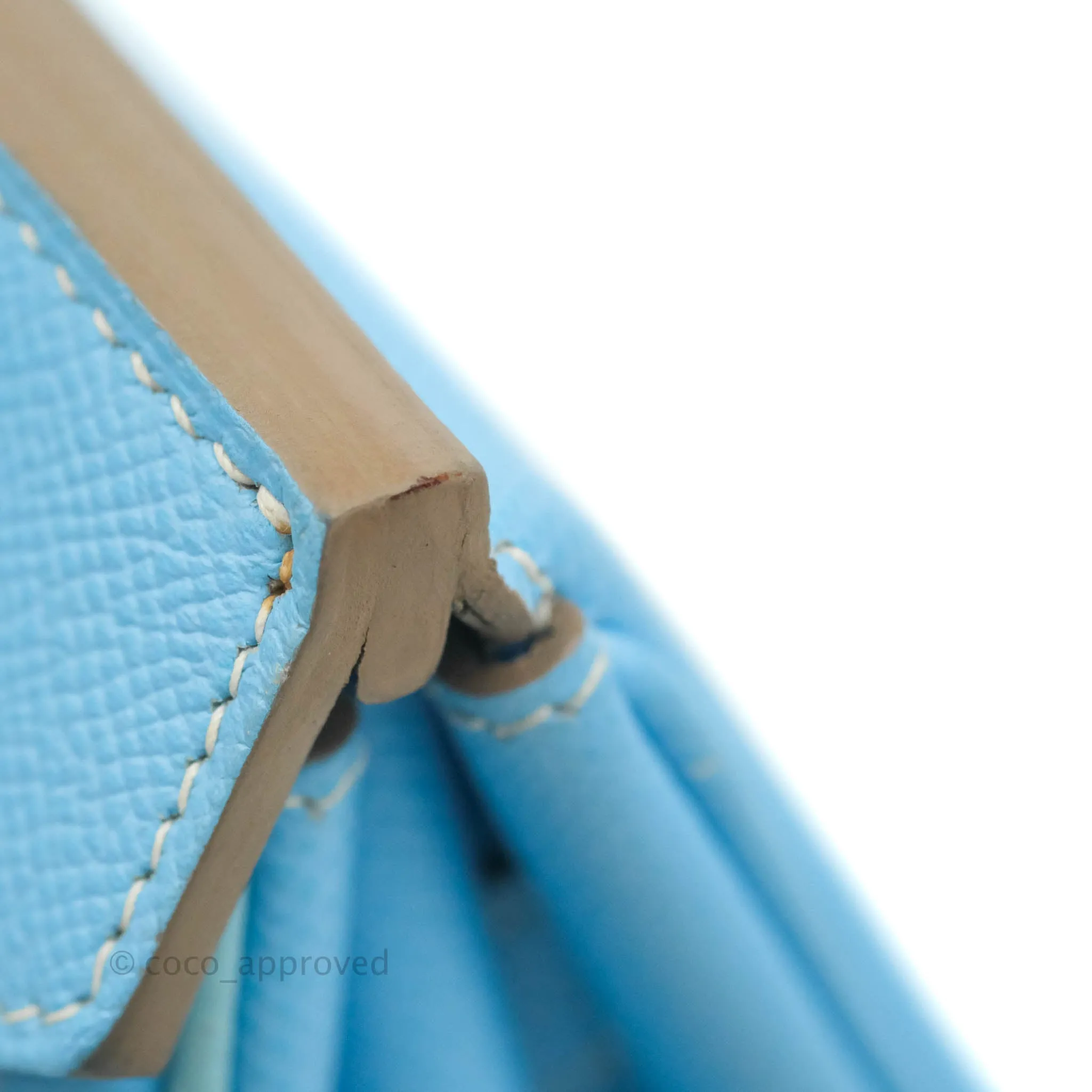 Herms Birkin 35 Limited Edition Celeste & Mykonos Candy Epsom Palladium Hardware