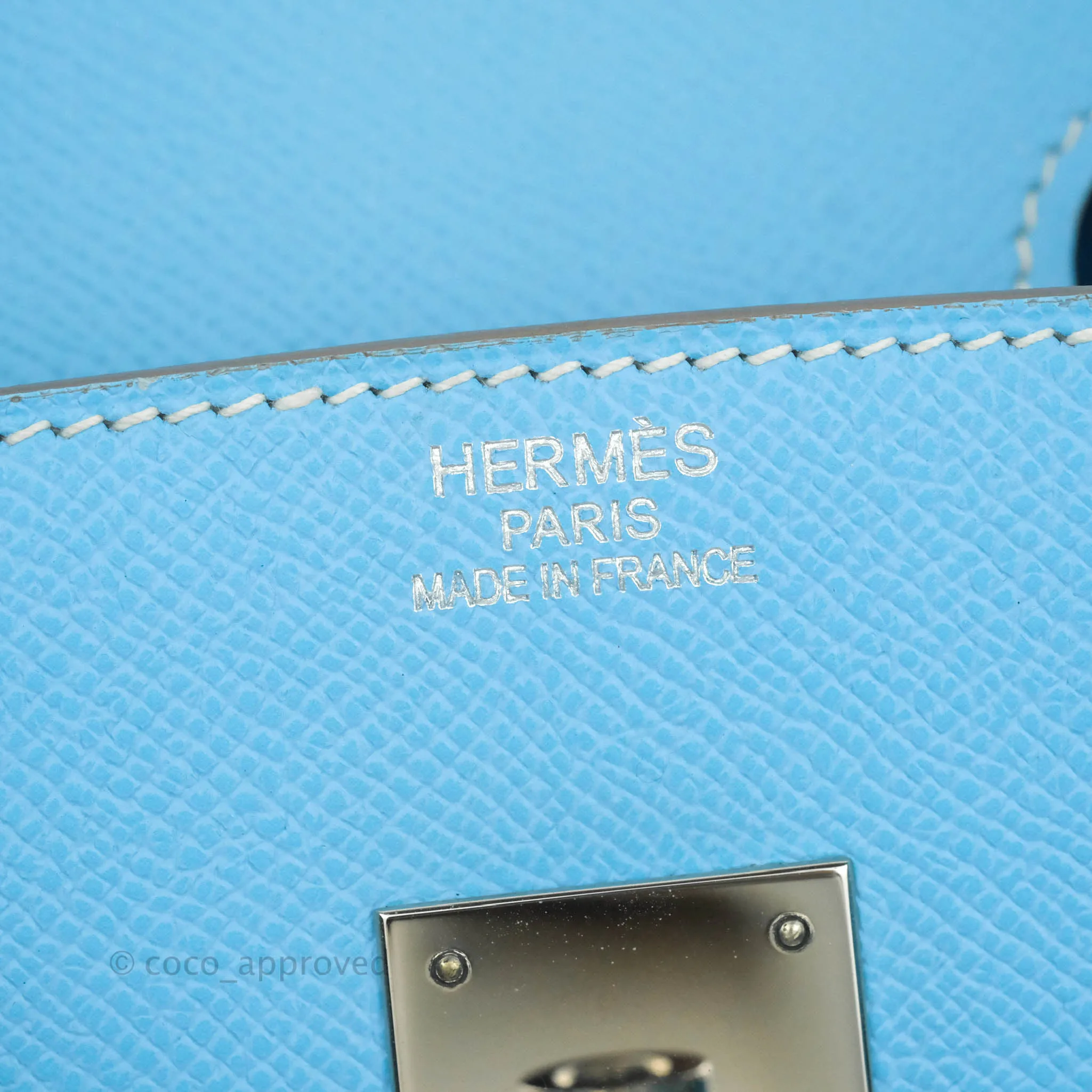 Herms Birkin 35 Limited Edition Celeste & Mykonos Candy Epsom Palladium Hardware