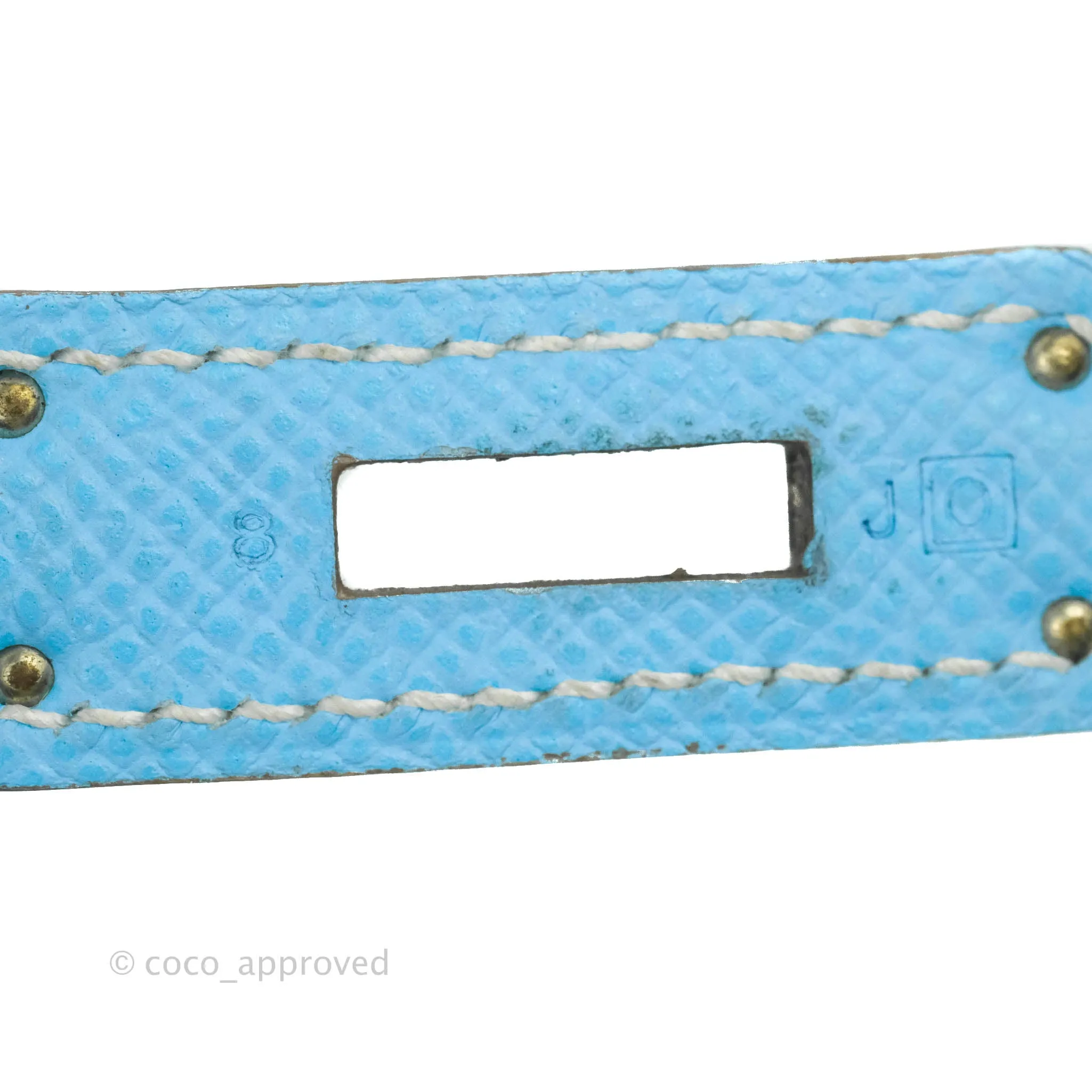Herms Birkin 35 Limited Edition Celeste & Mykonos Candy Epsom Palladium Hardware