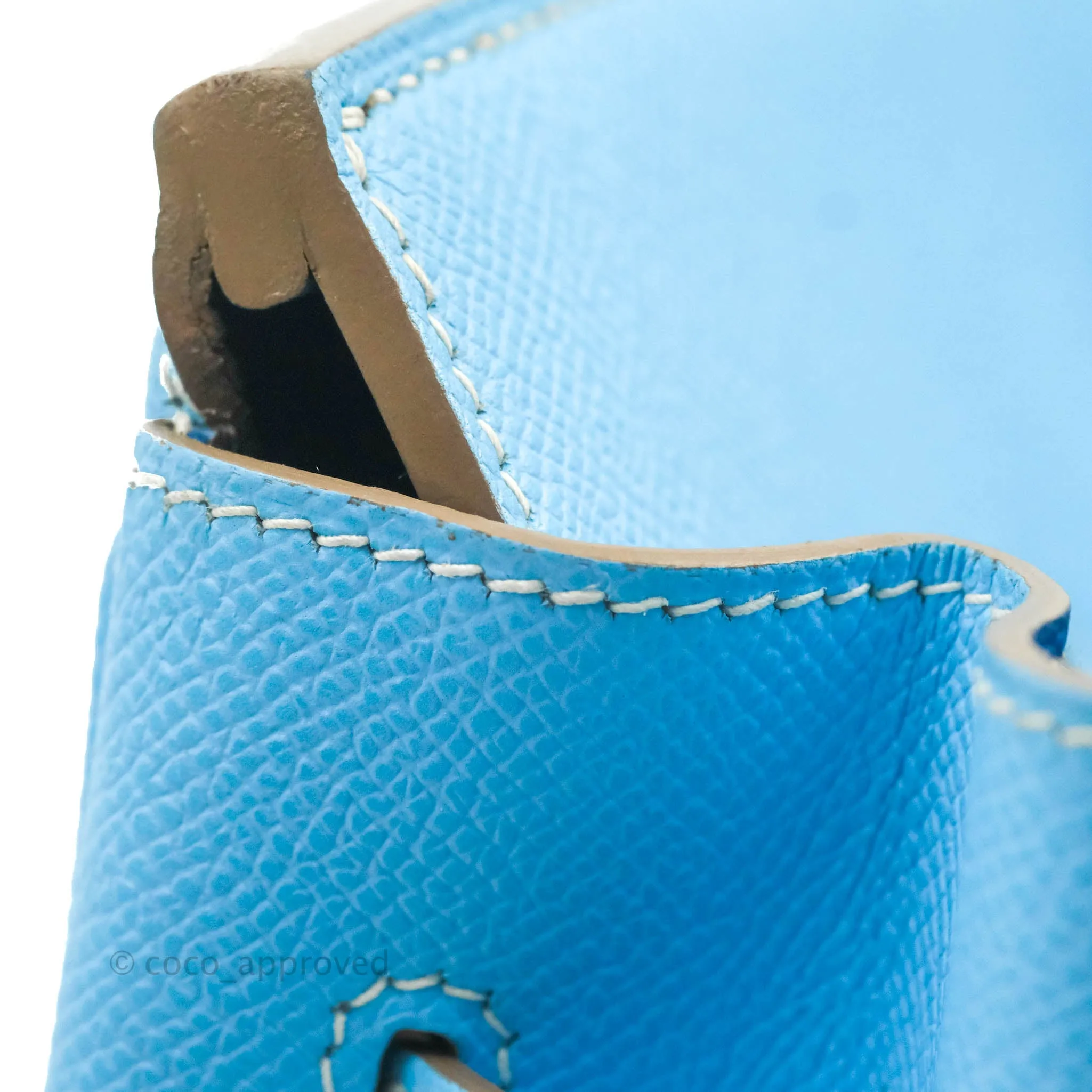 Herms Birkin 35 Limited Edition Celeste & Mykonos Candy Epsom Palladium Hardware