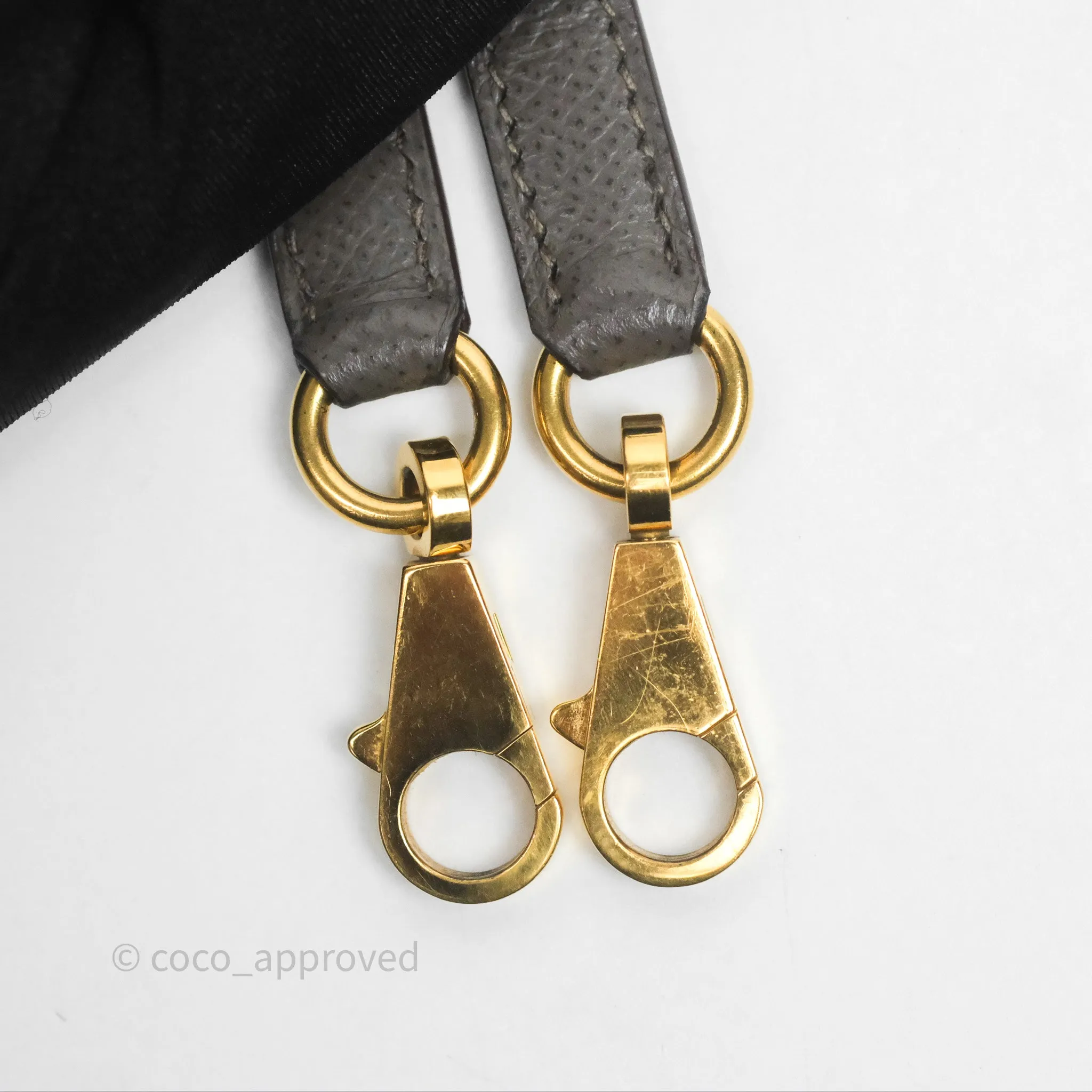 Herms Bolide 27 Etain 8F Epsom Gold Hardware