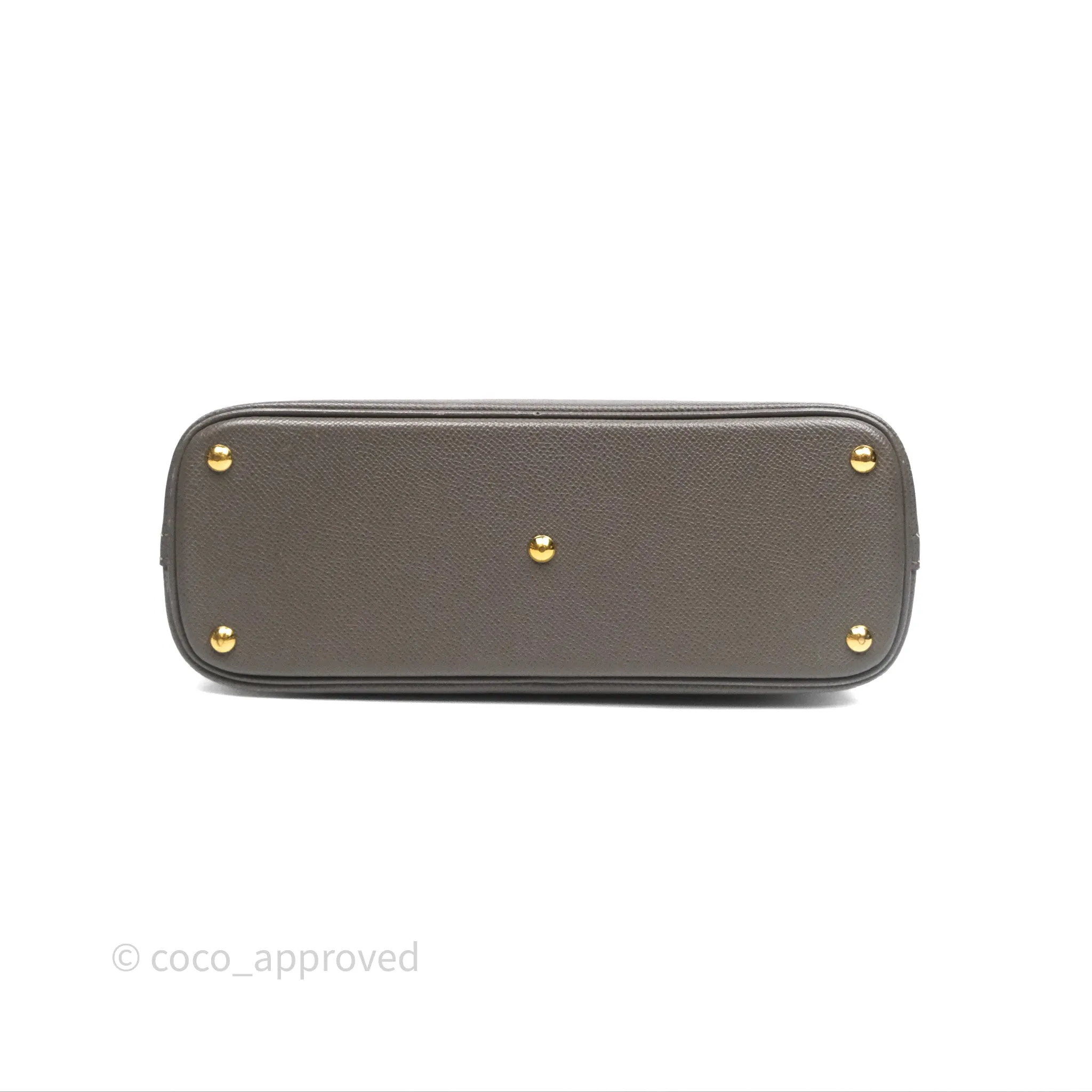 Herms Bolide 27 Etain 8F Epsom Gold Hardware