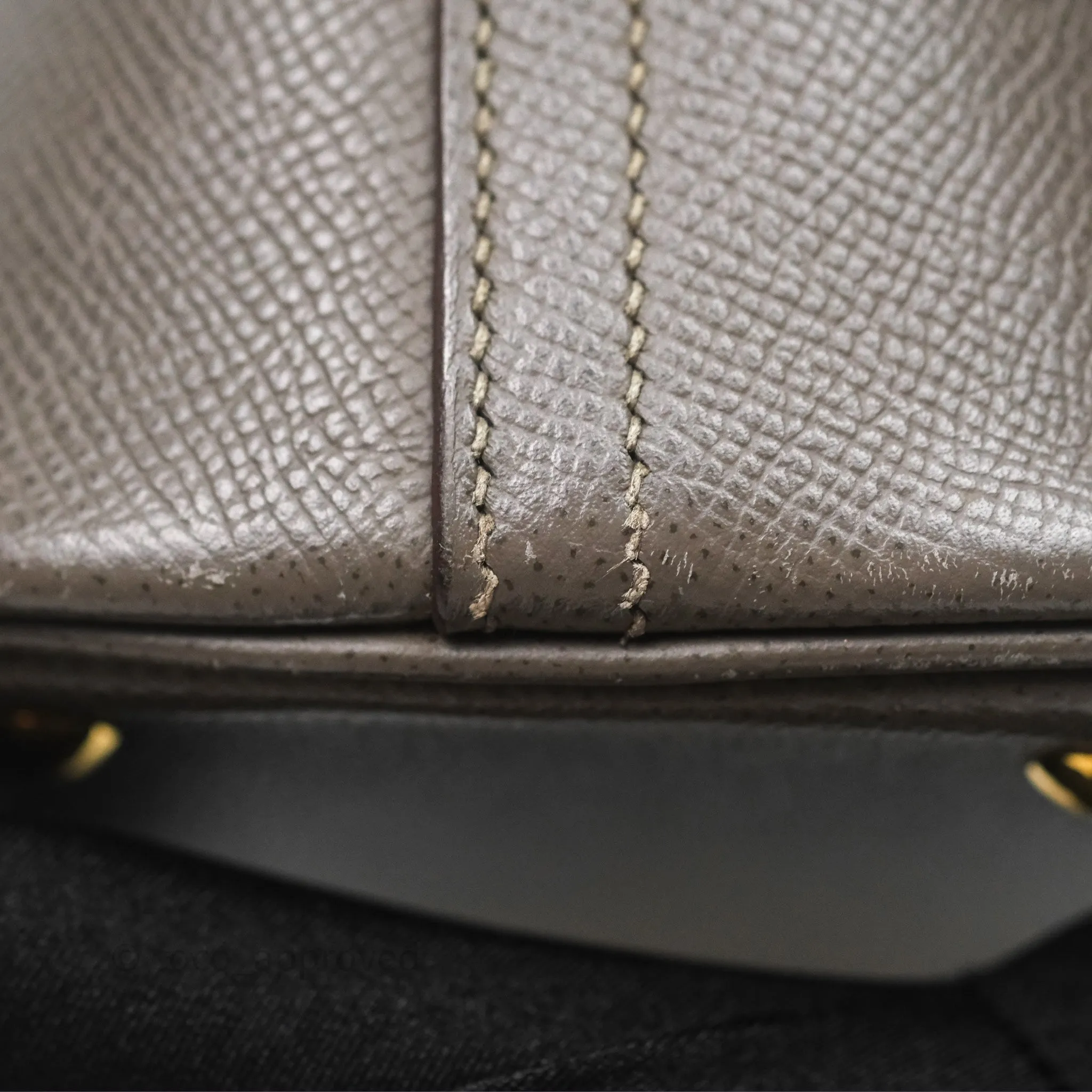 Herms Bolide 27 Etain 8F Epsom Gold Hardware