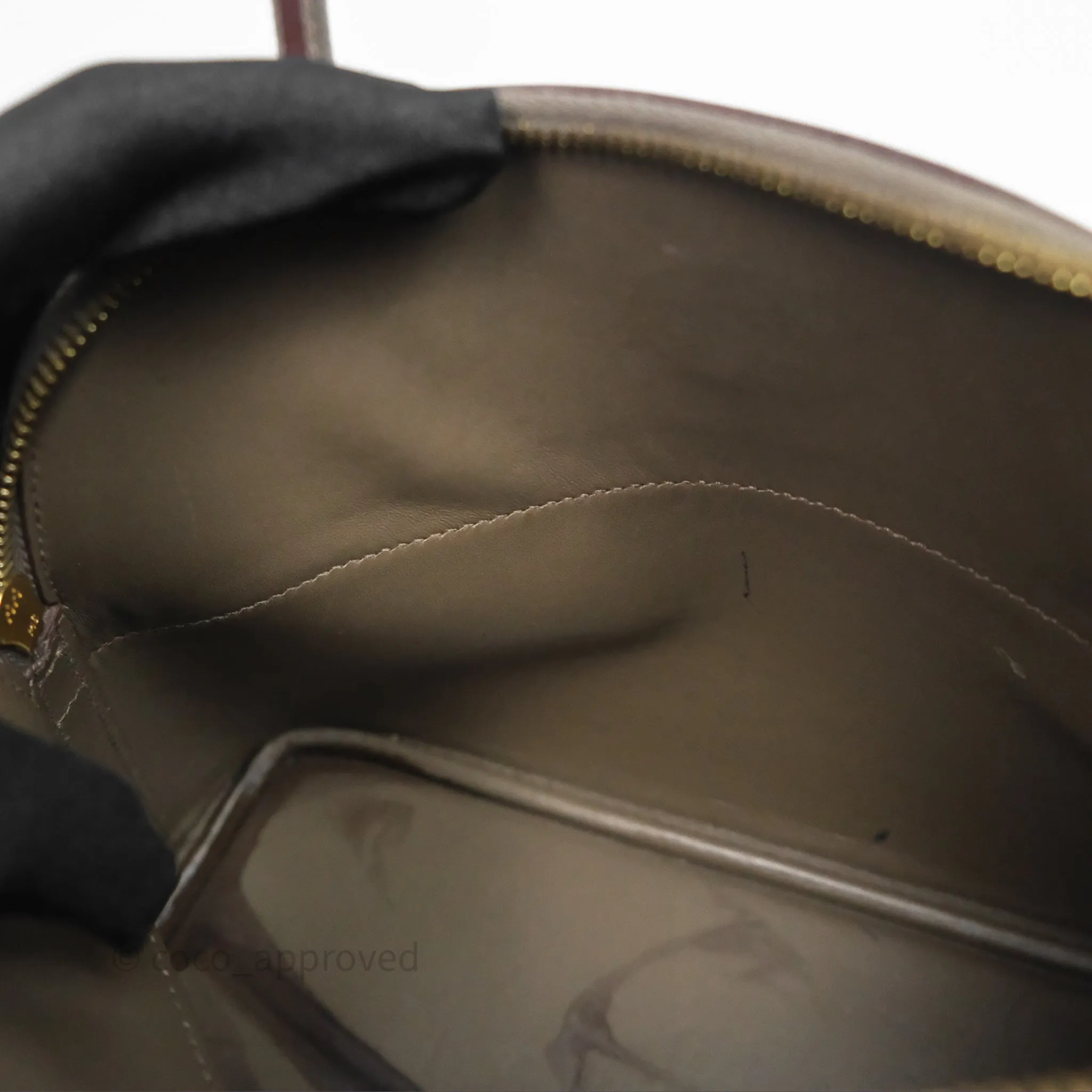 Herms Bolide 27 Etain 8F Epsom Gold Hardware